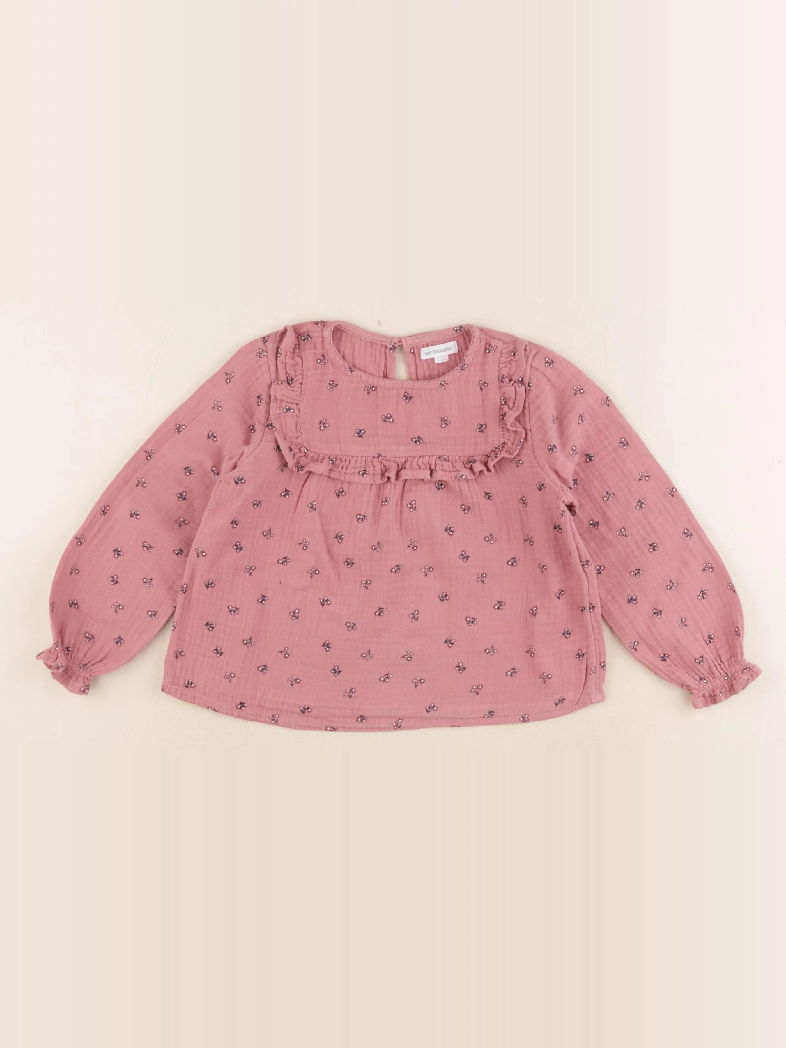 Vertbaudet - blouse rose - 4 ans