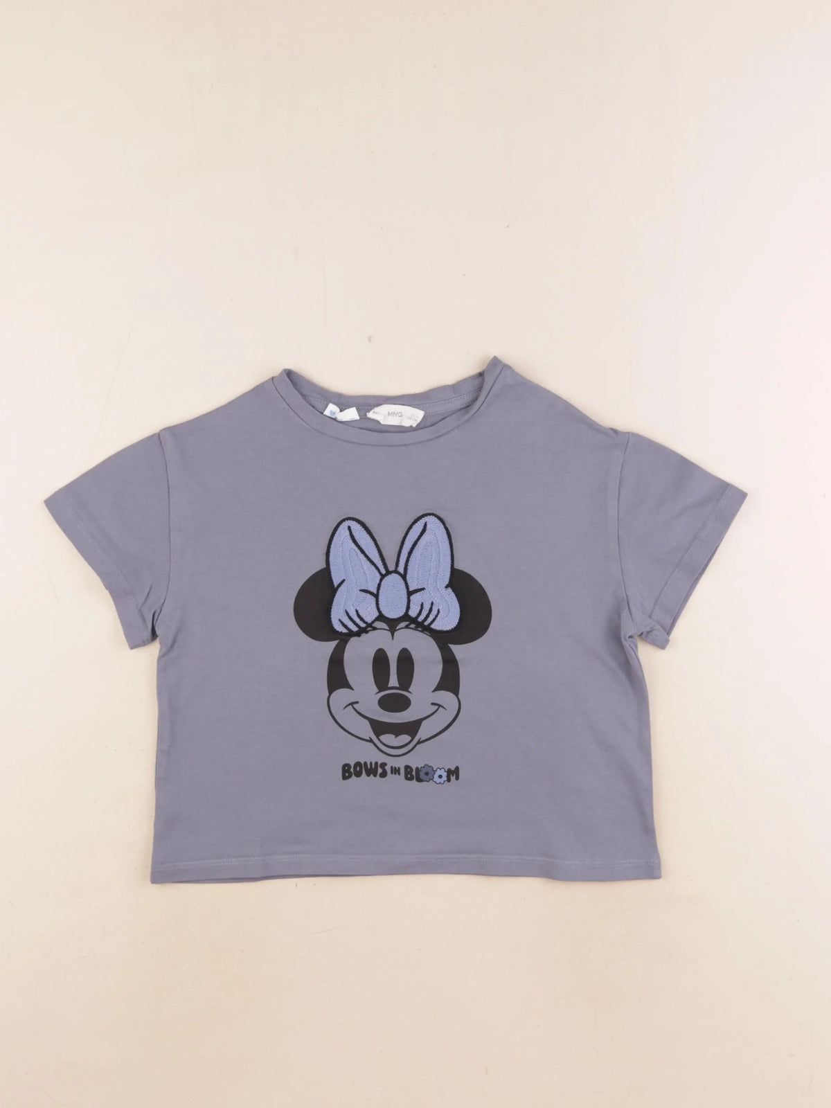 Mango - tee-shirt bleu - 7/8 ans
