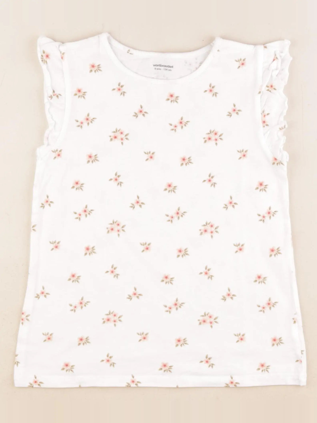 Vertbaudet - tee-shirt blanc - 9 ans