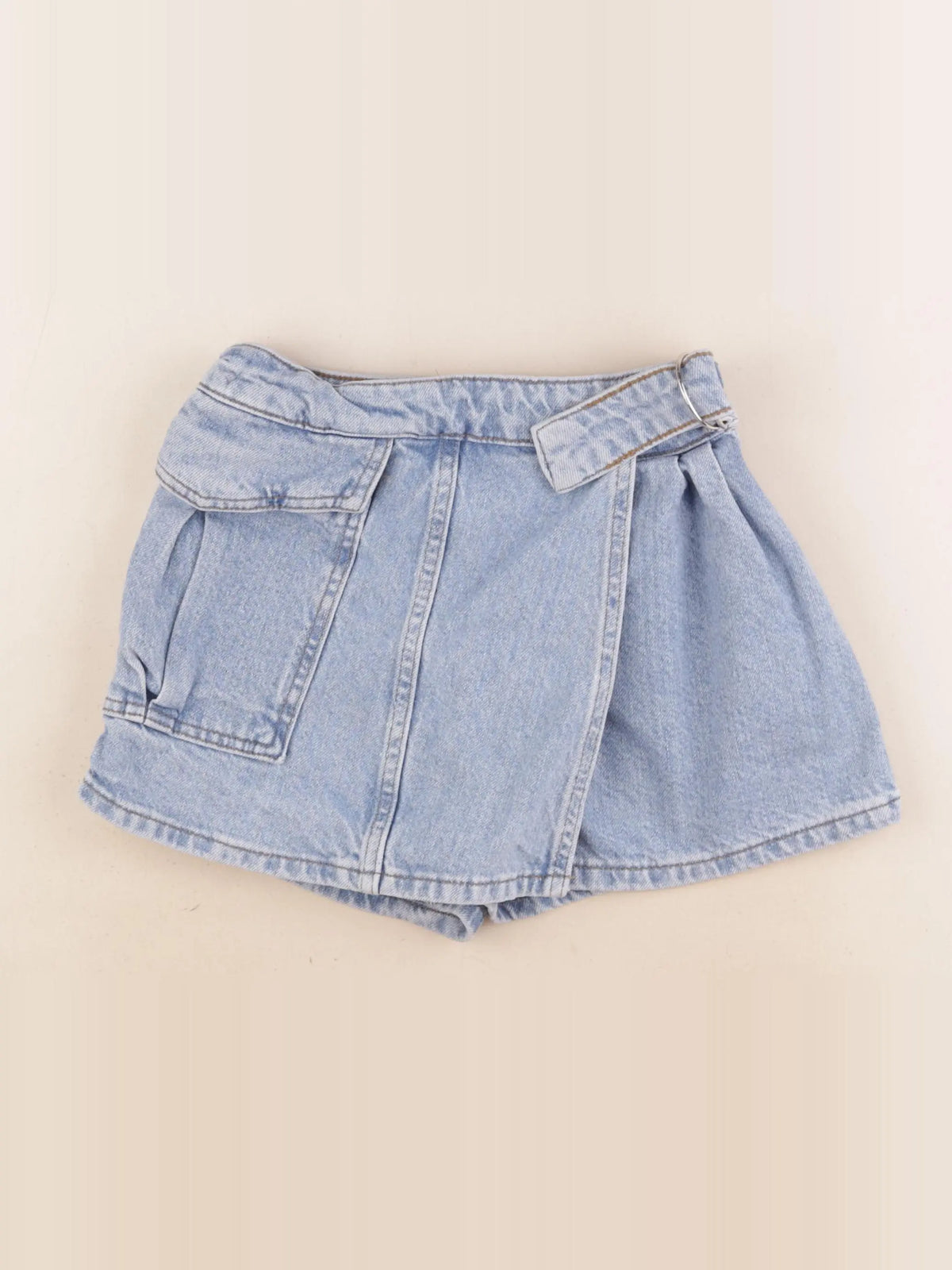 Zara - jupe short bleu - 10 ans