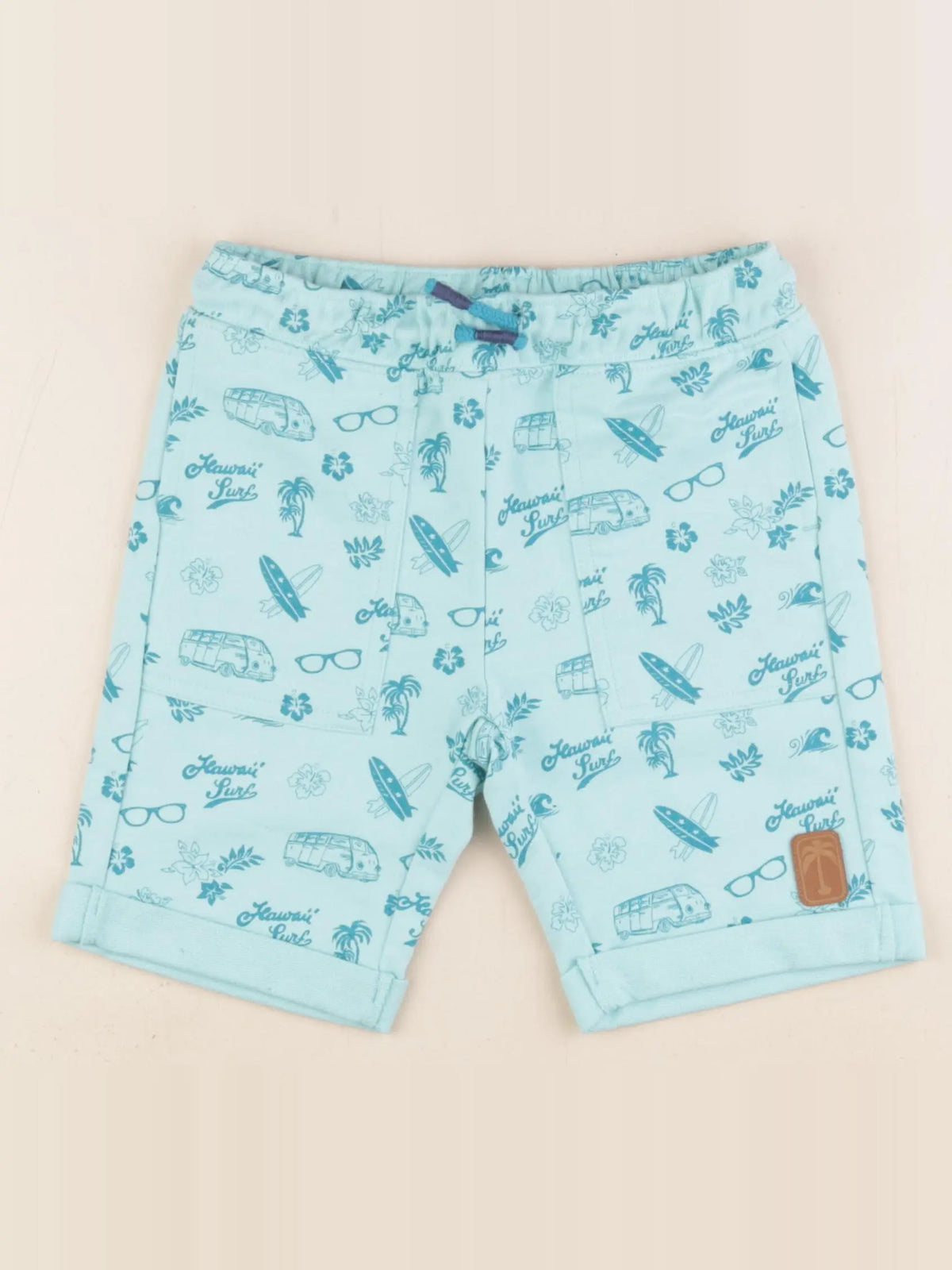 Vertbaudet - short bleu - 7 ans