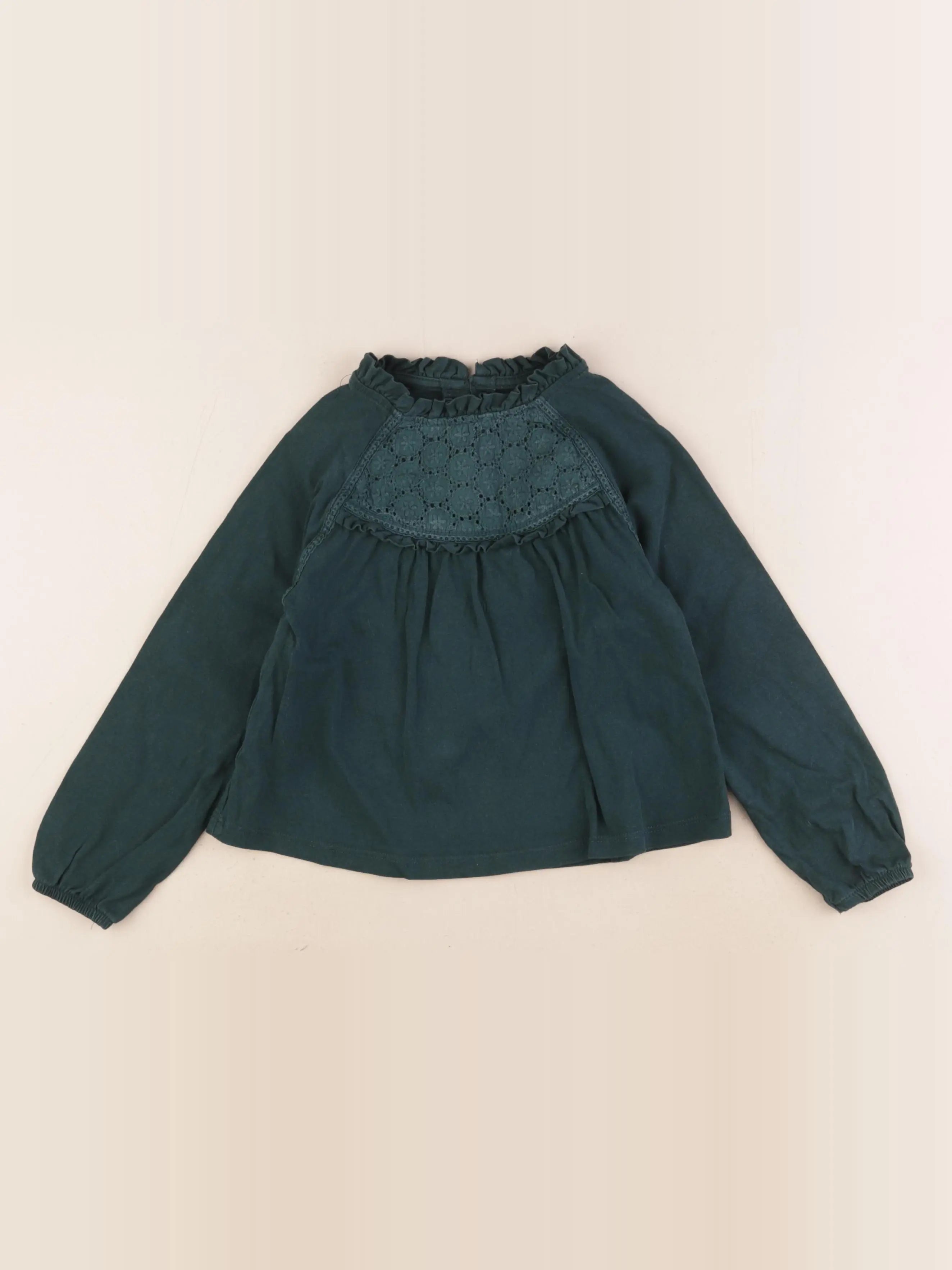 Vertbaudet - tee-shirt vert - 5 ans