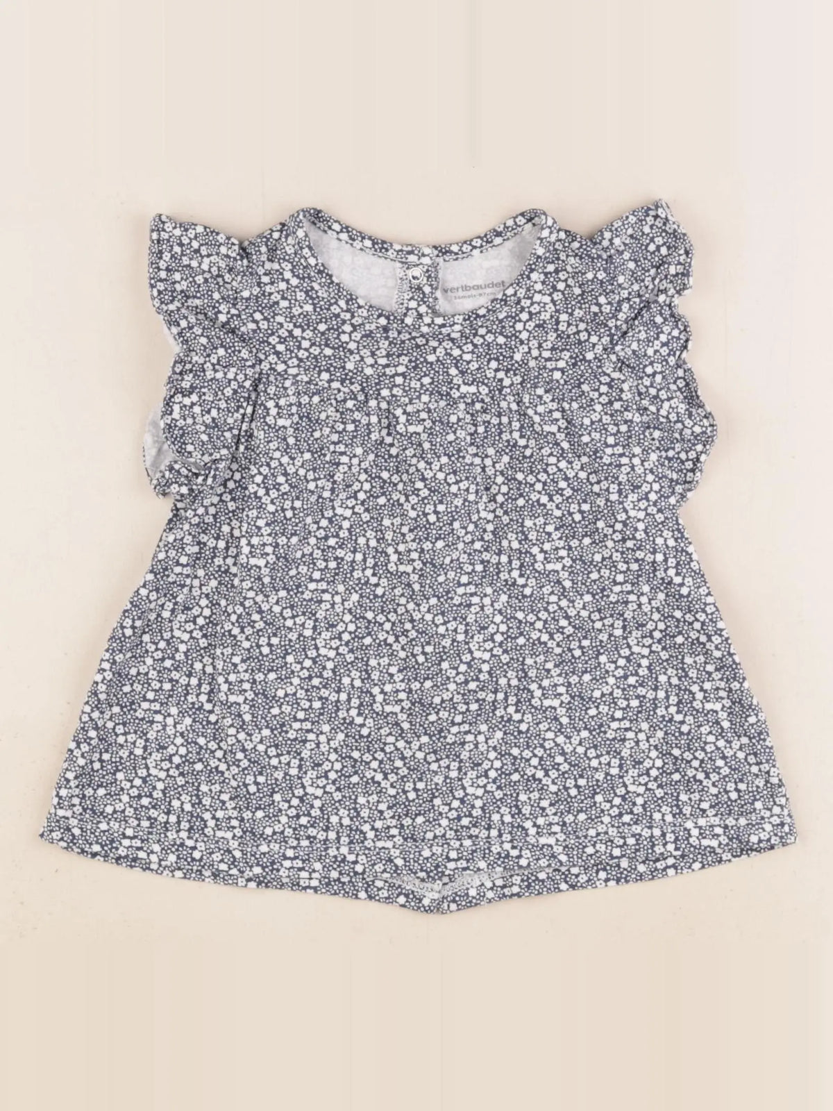 Vertbaudet - tee-shirt bleu, blanc - 36 mois