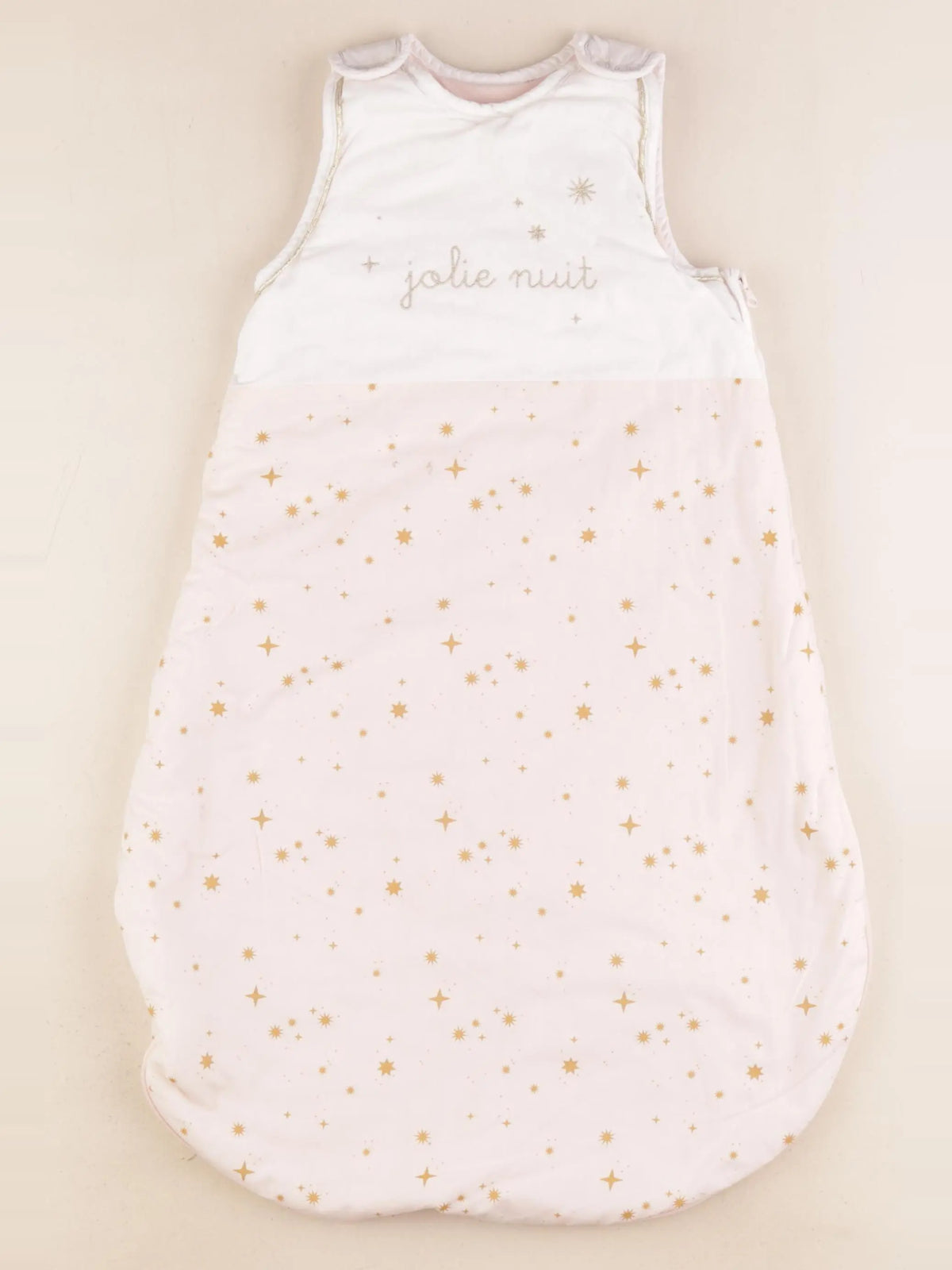Vertbaudet - gigoteuse TOG 3 rose, blanc, or - 0/6 mois