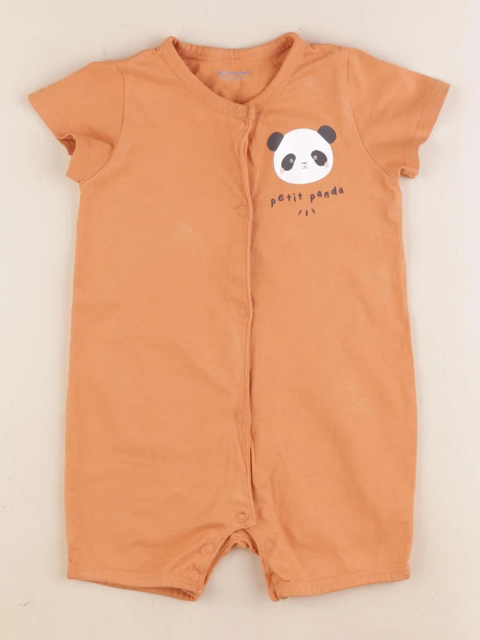 Vertbaudet - pyjama coton orange - 18 mois