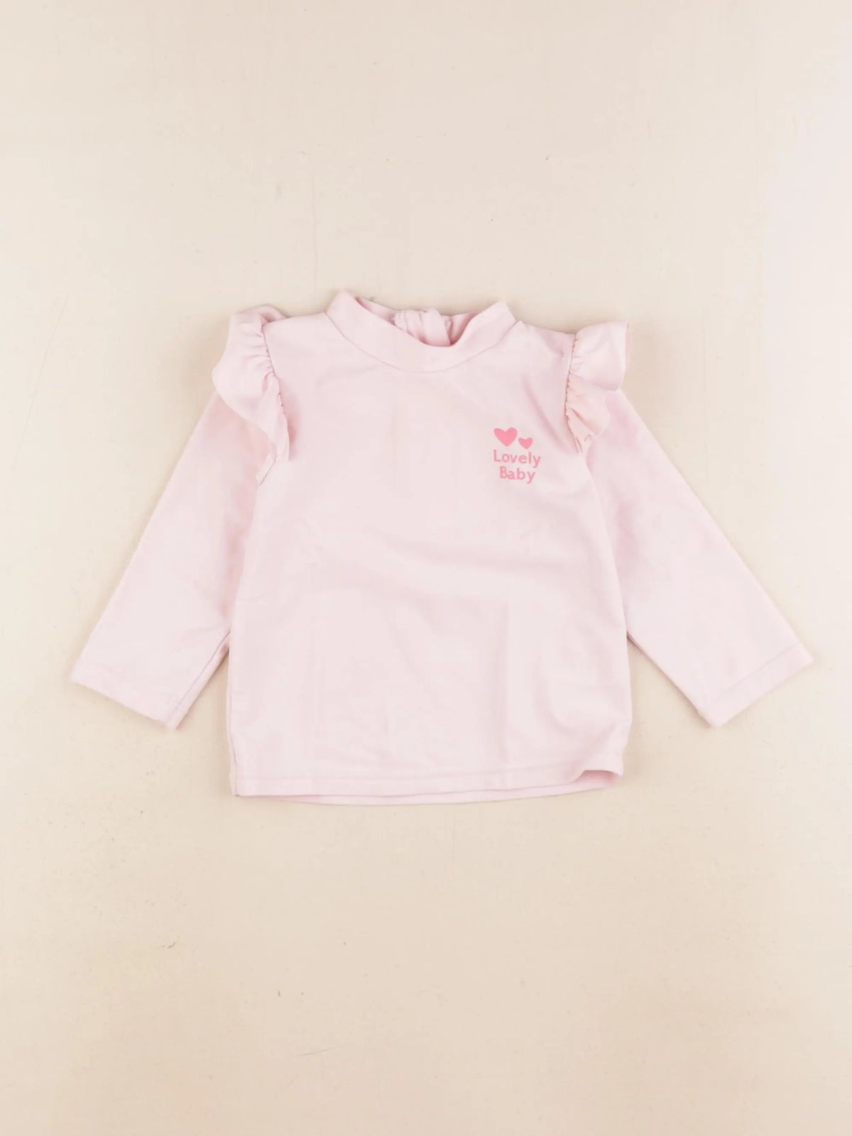 Vertbaudet - tee-shirt de bain rose - 9 mois