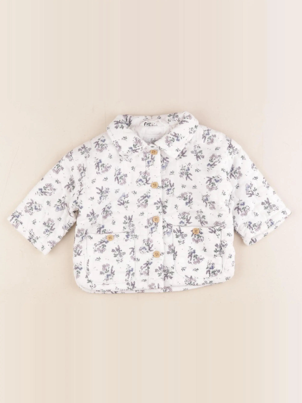 Vertbaudet - veste blanc - 3 mois