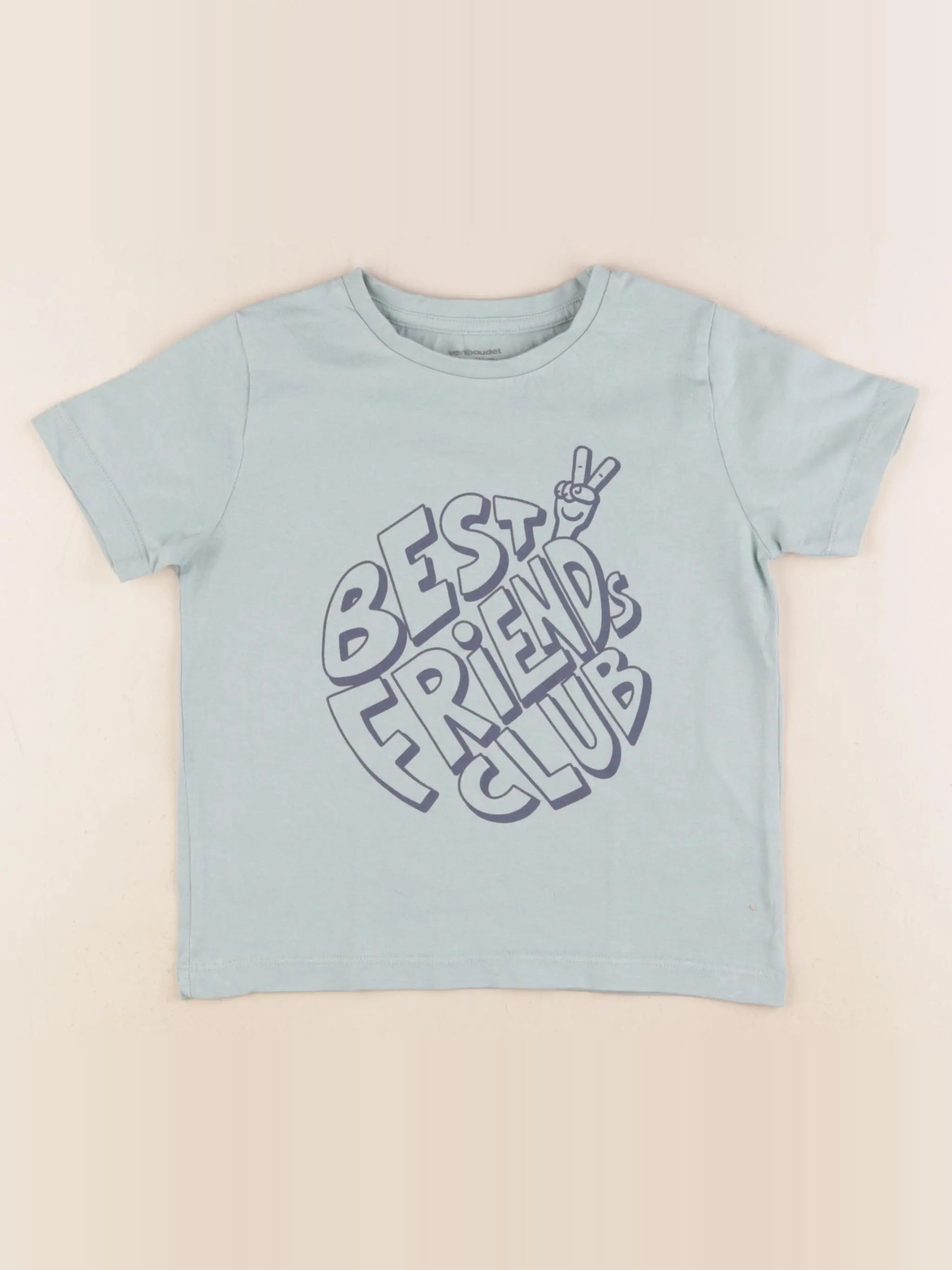 Vertbaudet - tee-shirt vert - 5 ans