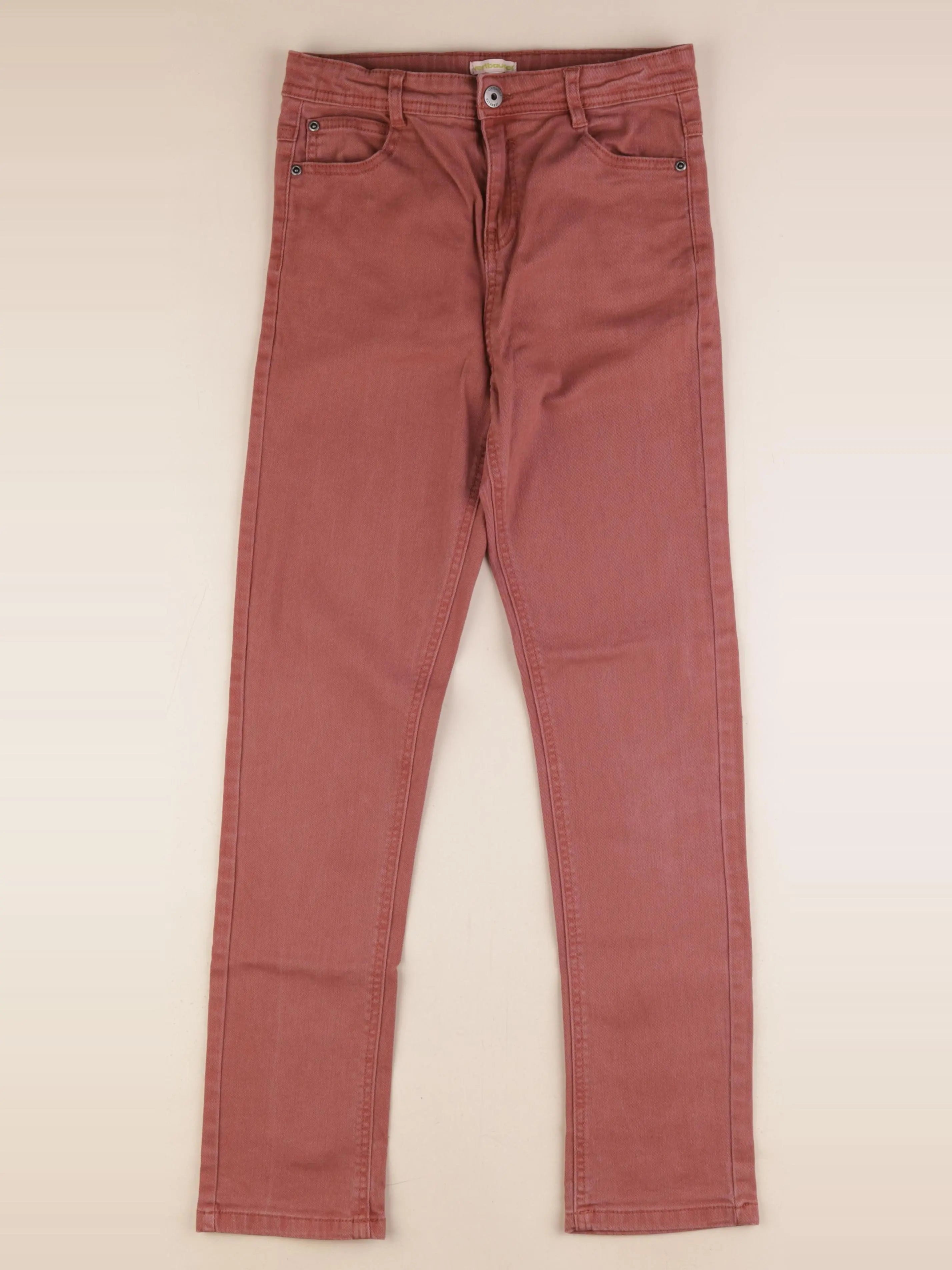 Vertbaudet - pantalon rouge - 12 ans