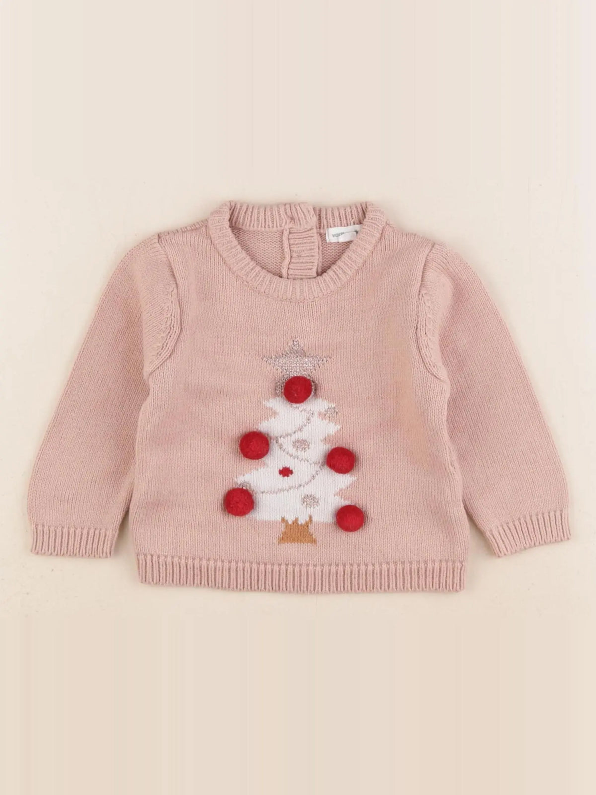 Vertbaudet - pull multicolore - 6 mois