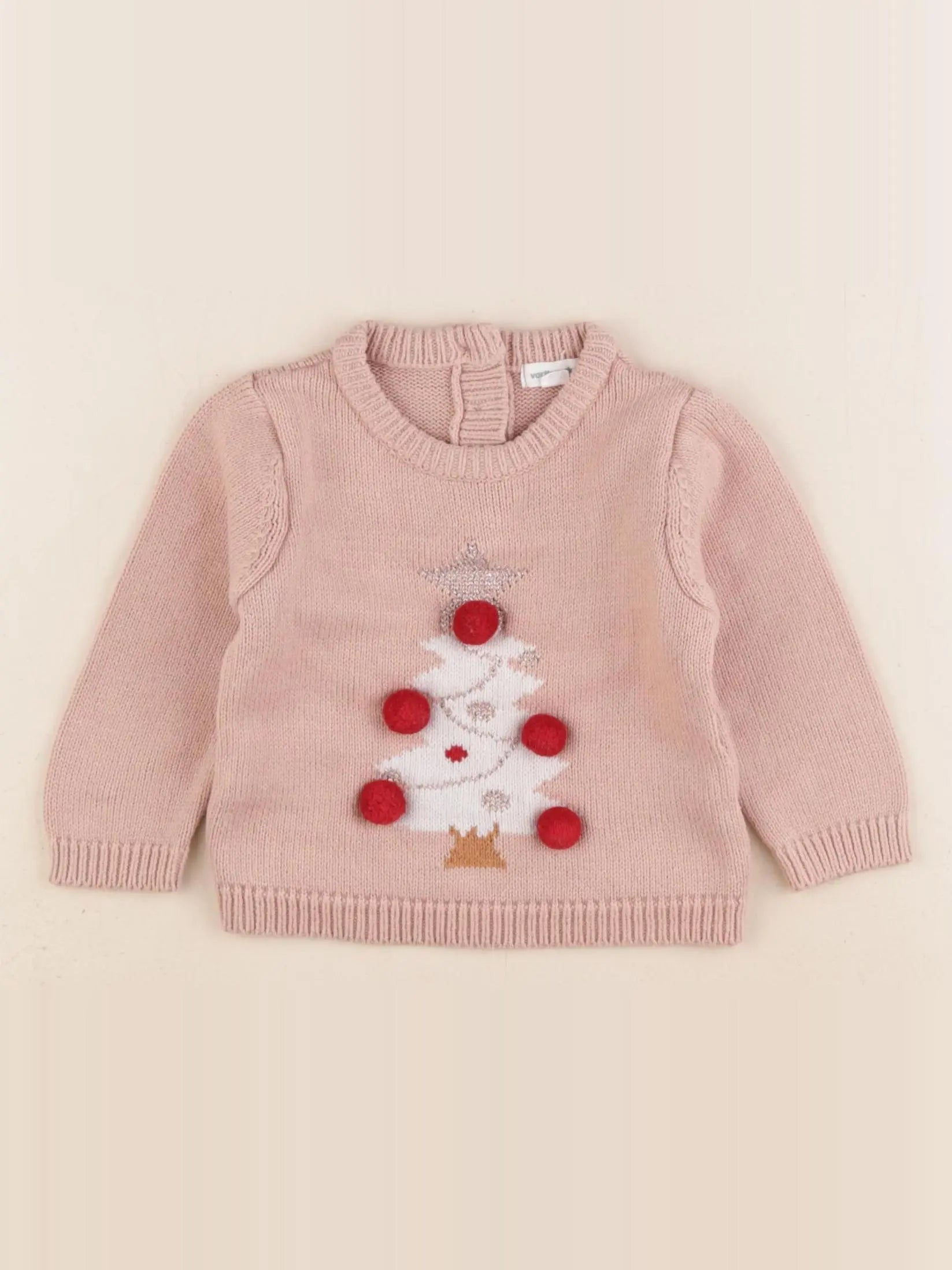 Vertbaudet - pull multicolore - 6 mois