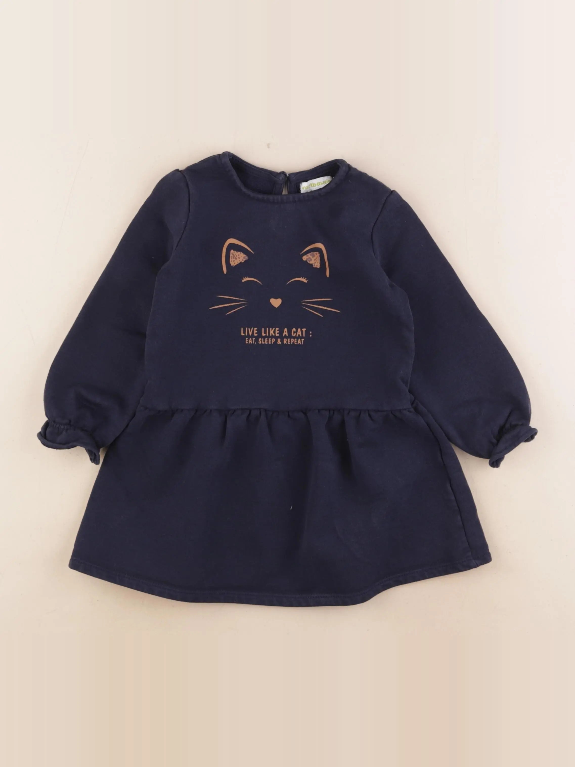 Vertbaudet - robe bleu - 3 ans