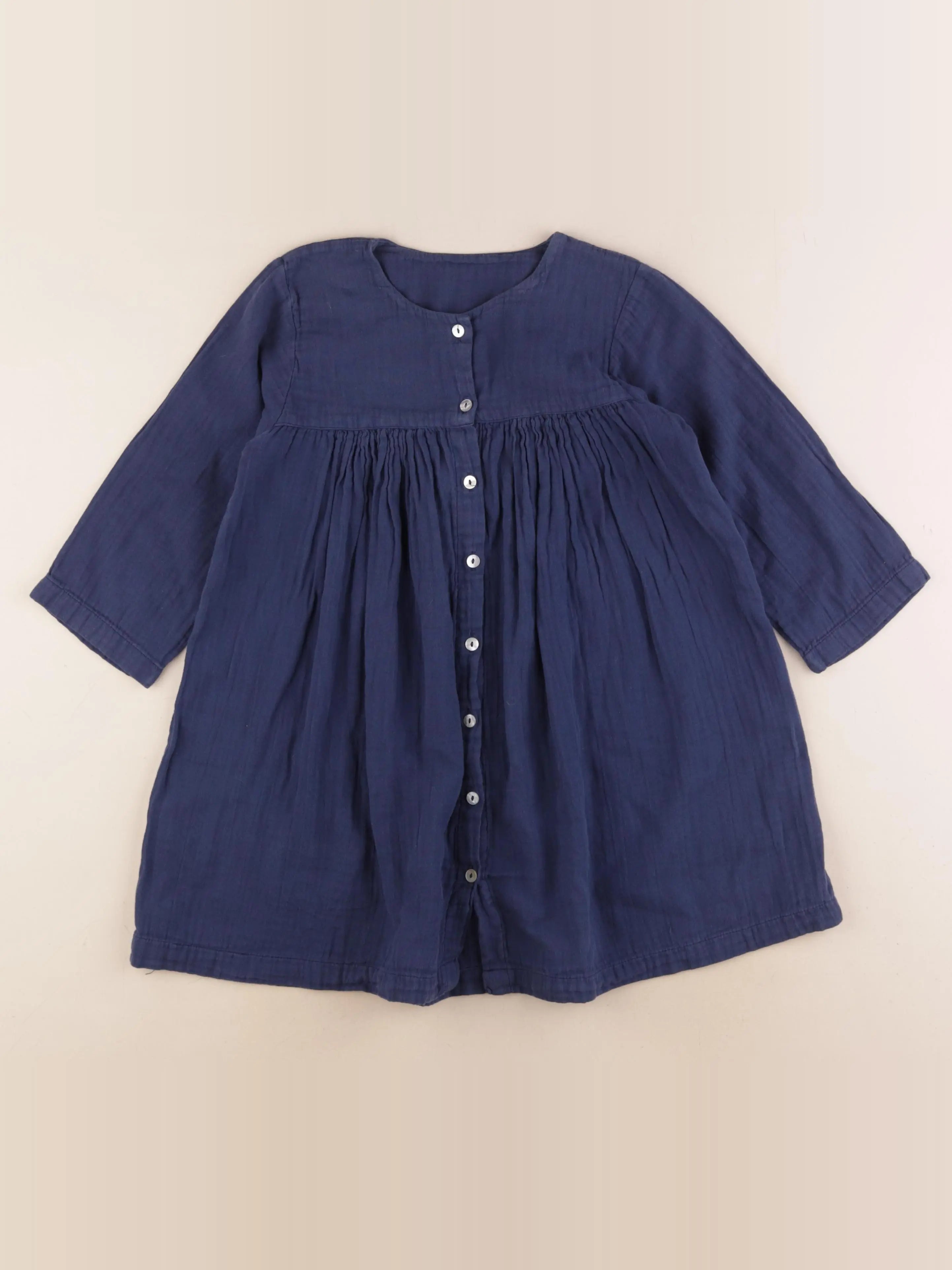 Poudre Organic - robe bleu - 6 ans