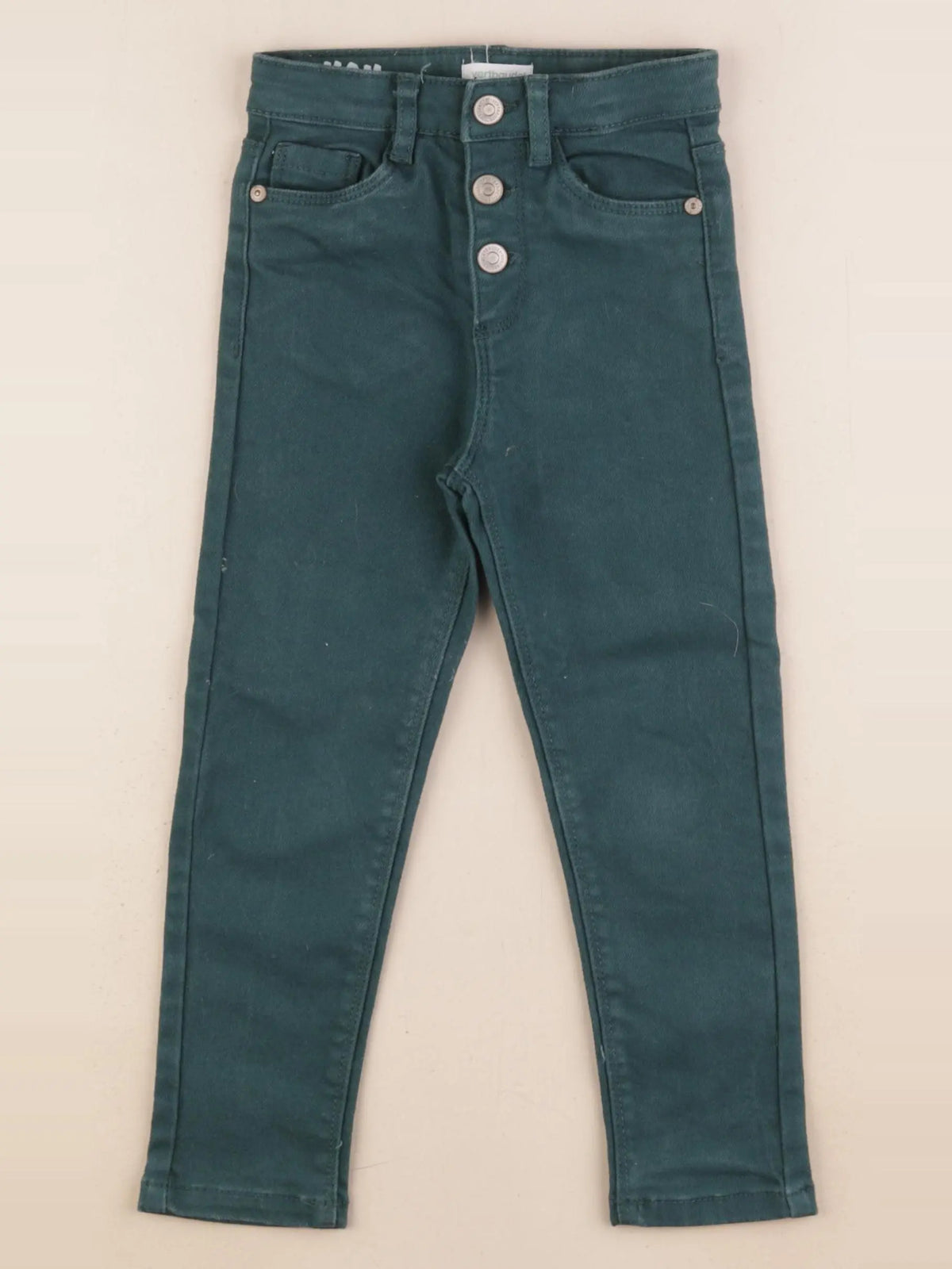 Vertbaudet - pantalon vert - 4 ans