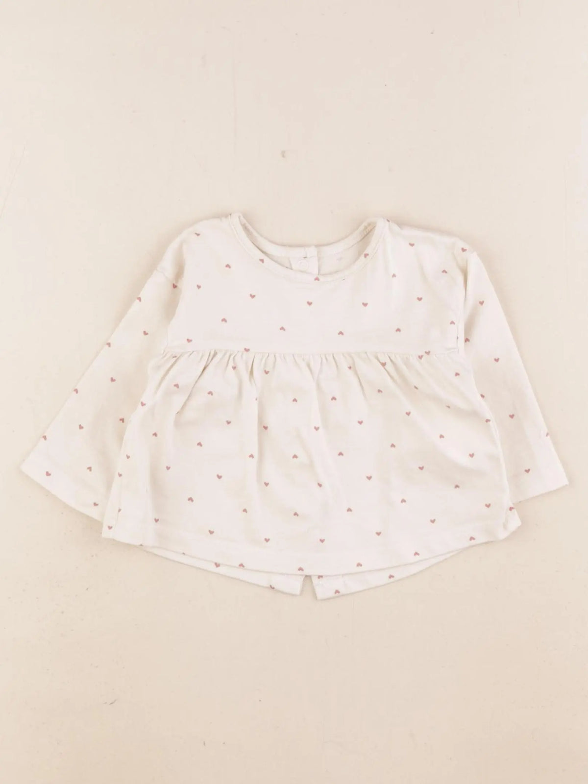 Vertbaudet - tee-shirt beige - 3 mois