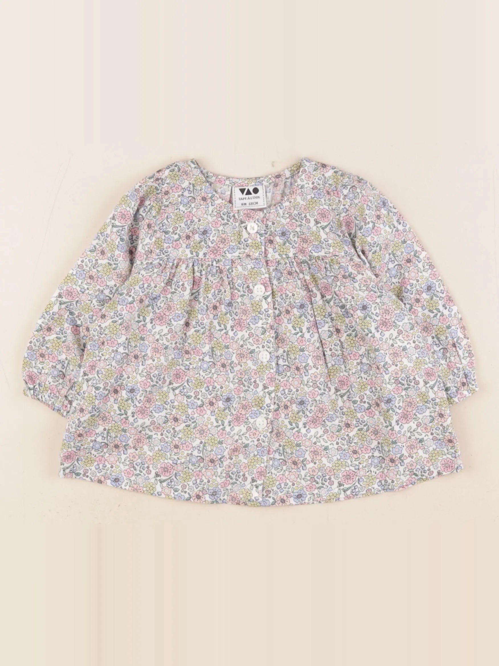 Tape à l'oeil - blouse multicolore - 6 mois