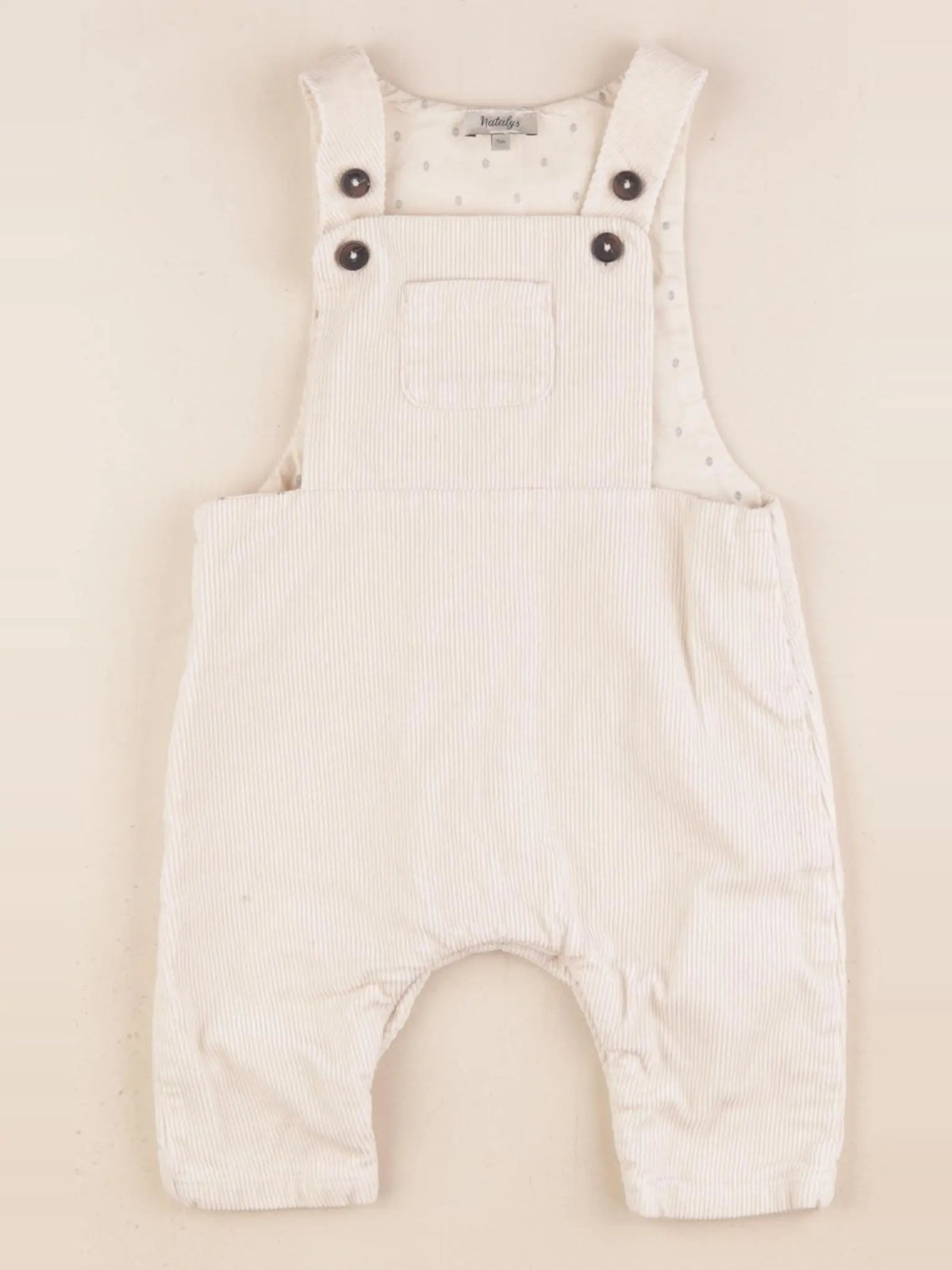 Natalys - salopette beige - 3 mois