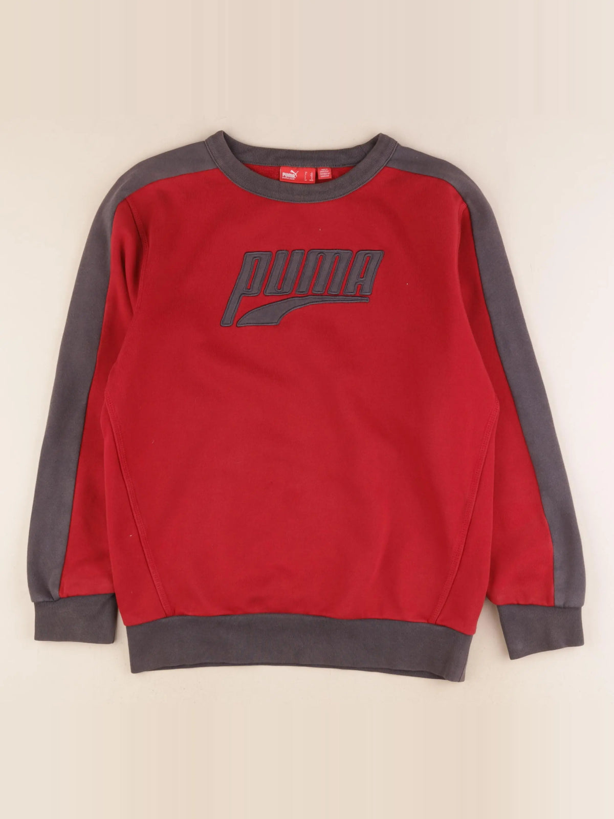 Puma - sweat rouge, gris - 12 ans