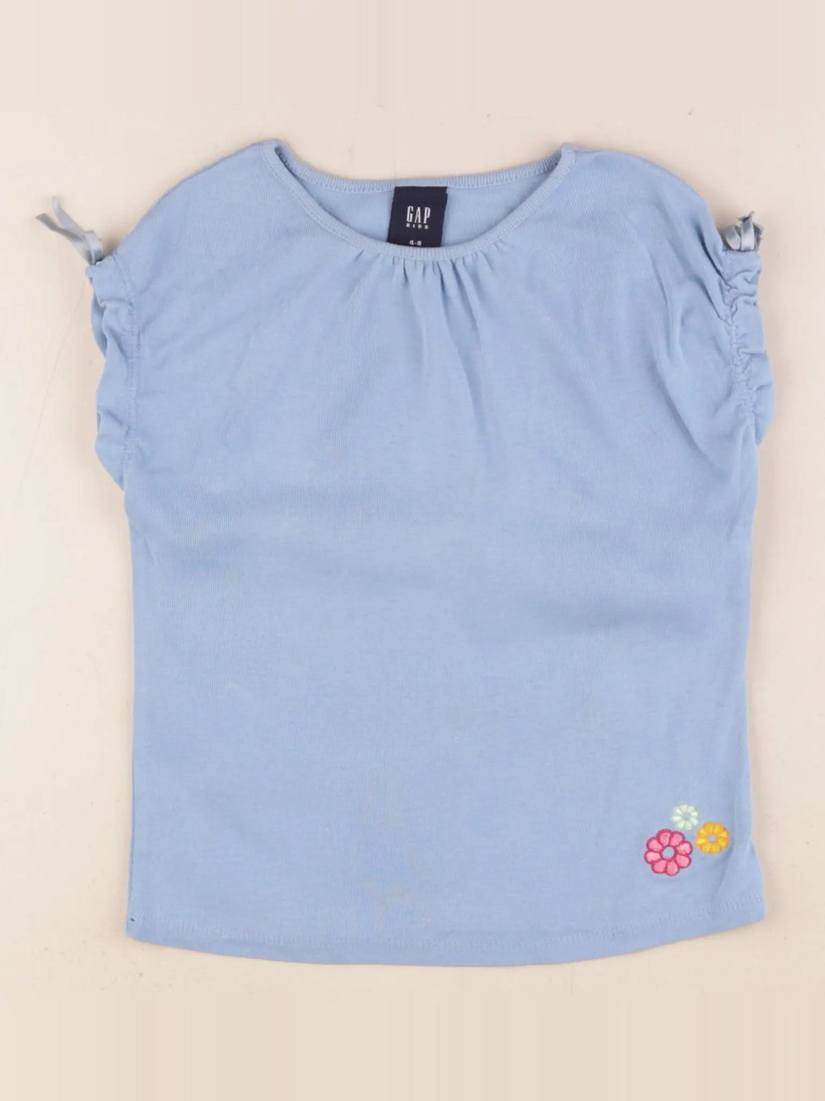 GAP - tee-shirt bleu - 4/5 ans