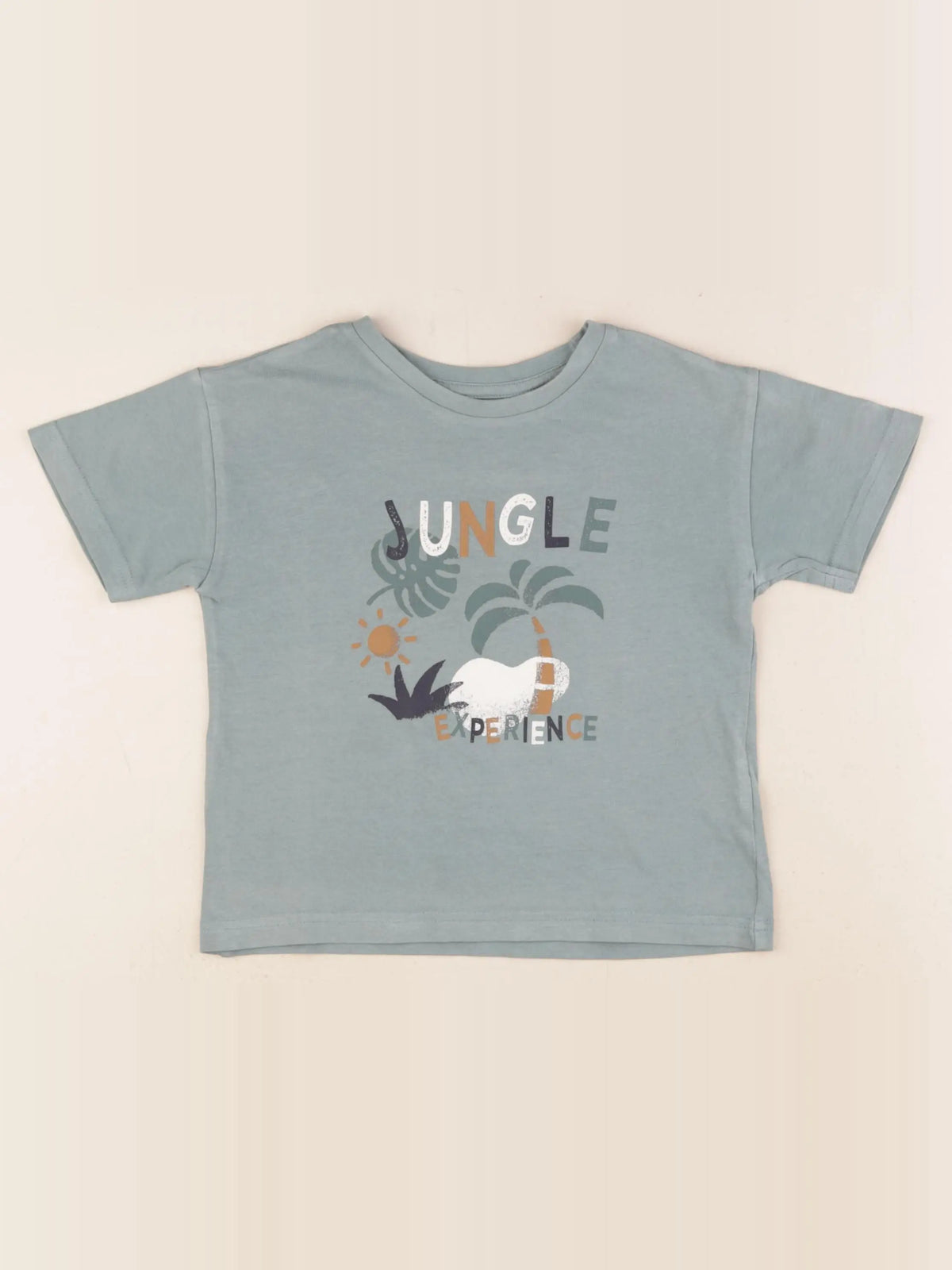 Vertbaudet - tee-shirt bleu - 4 ans