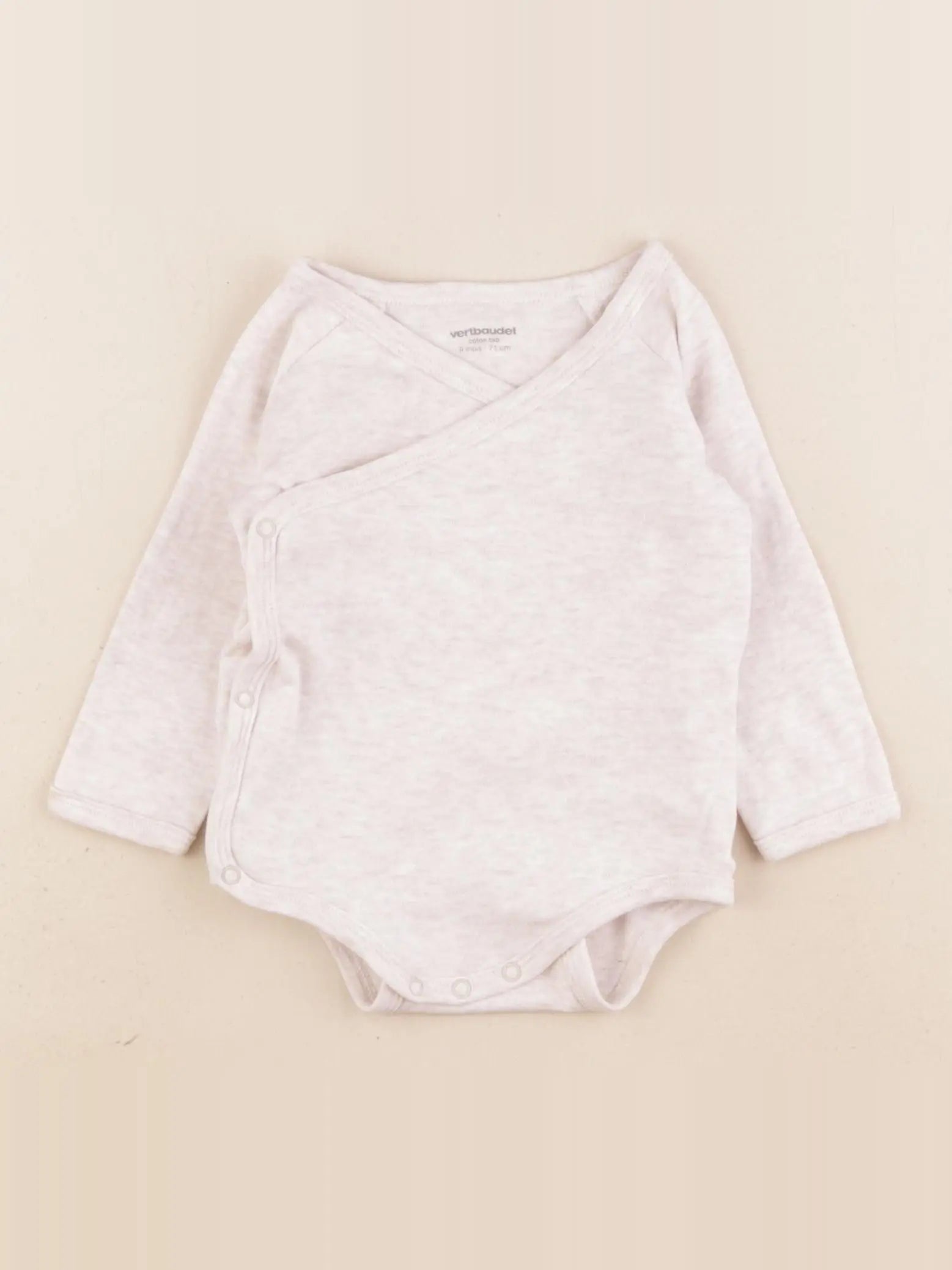 Vertbaudet - body beige - 9 mois