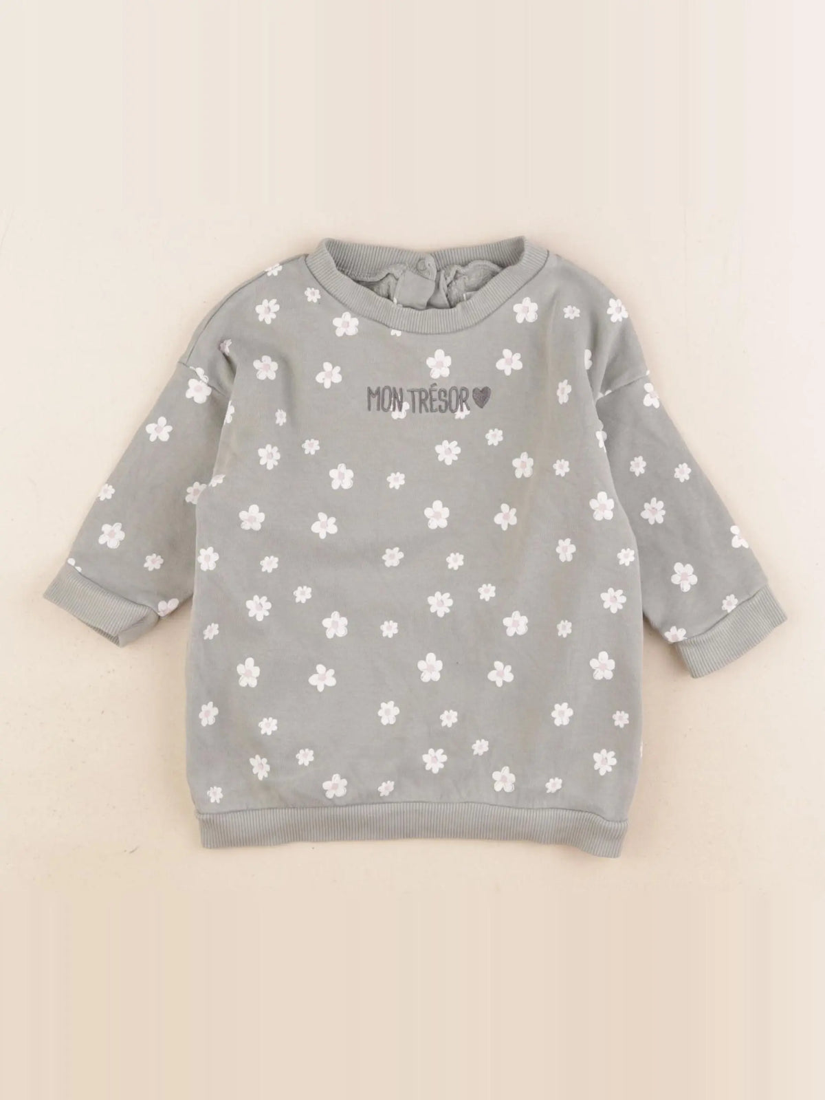 Vertbaudet - robe vert - 9 mois