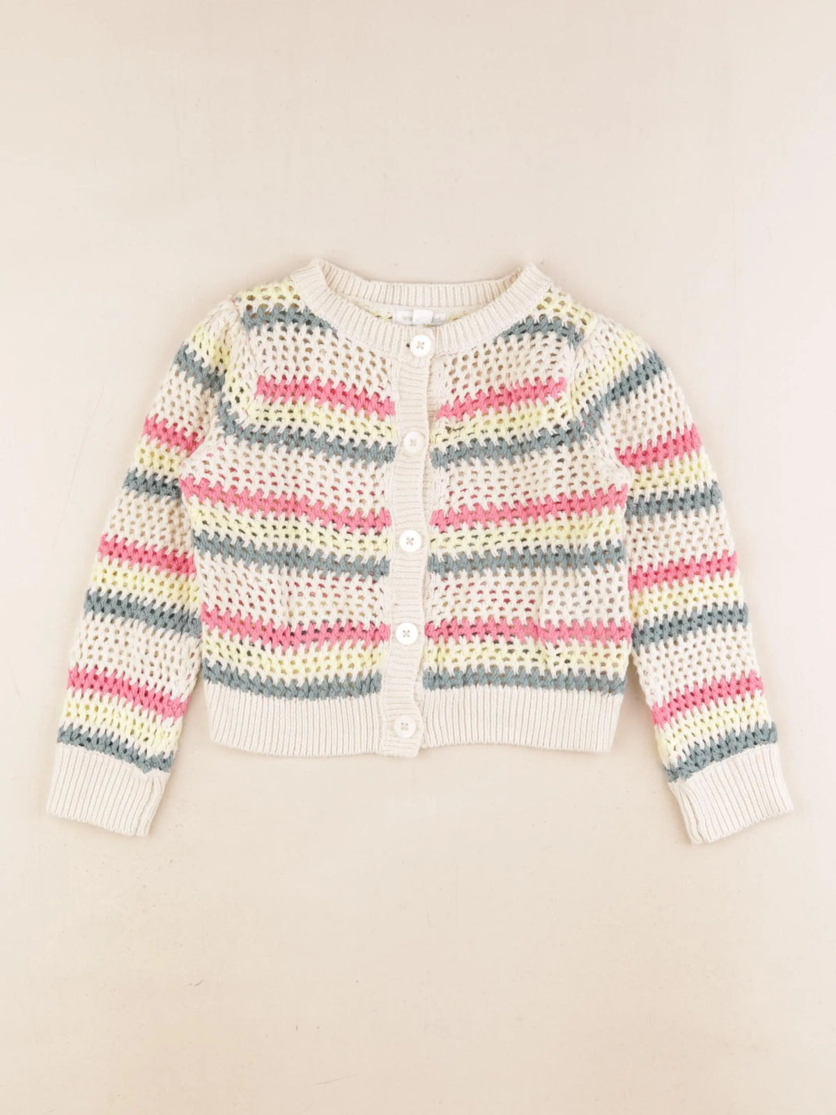 Vertbaudet - gilet multicolore - 2 ans