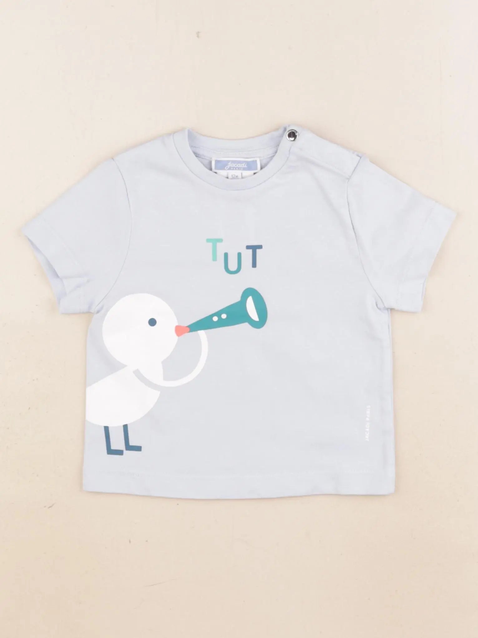 Jacadi - tee-shirt bleu - 12 mois