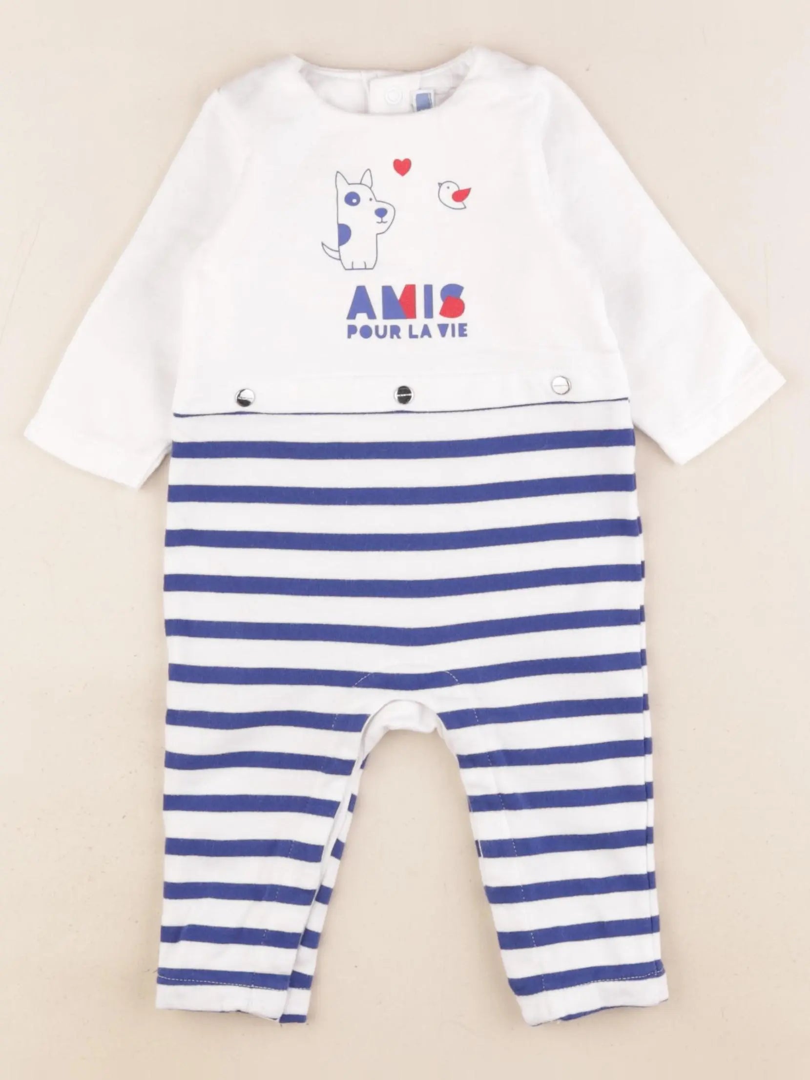 Jacadi - combinaison bleu - 6 mois