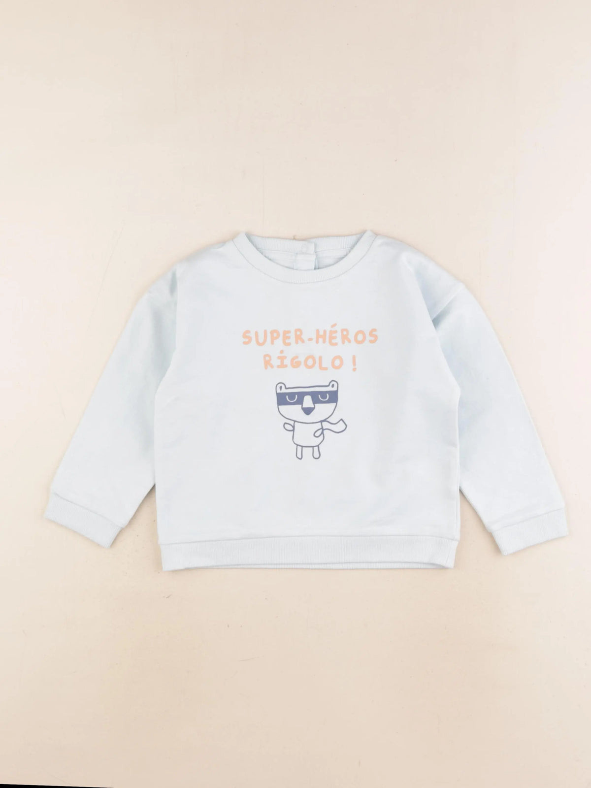 Vertbaudet - sweat bleu - 36 mois