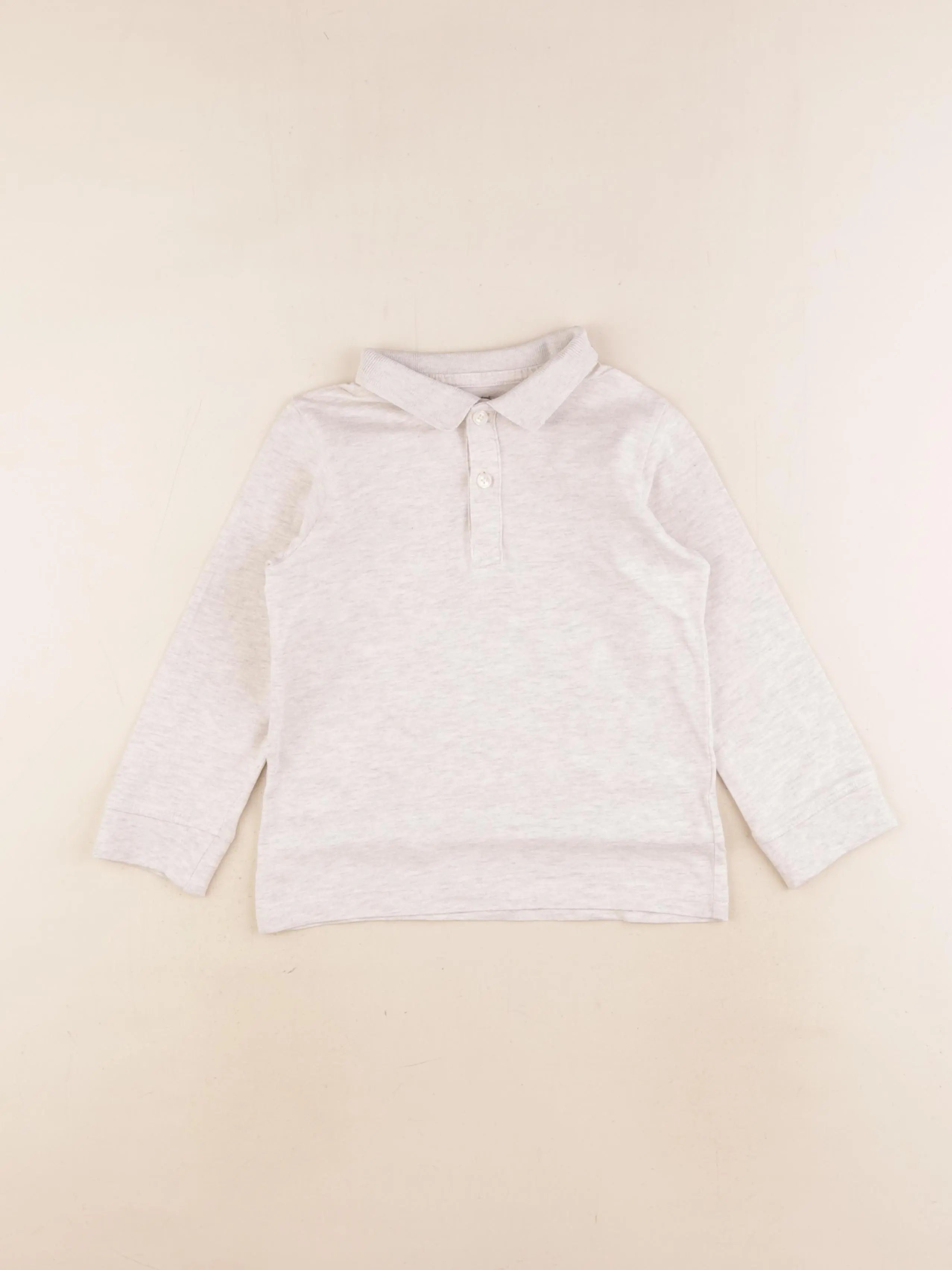 Vertbaudet - polo beige - 4 ans