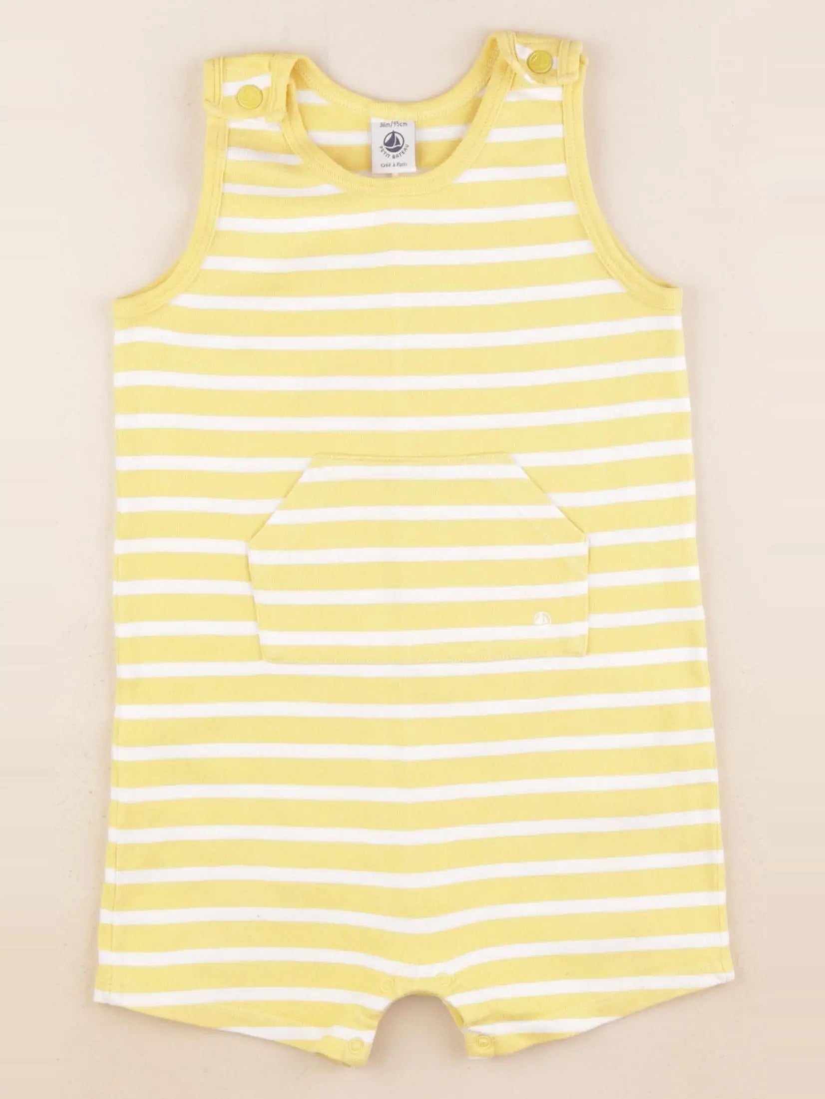 Petit Bateau - combinaison jaune - 36 mois