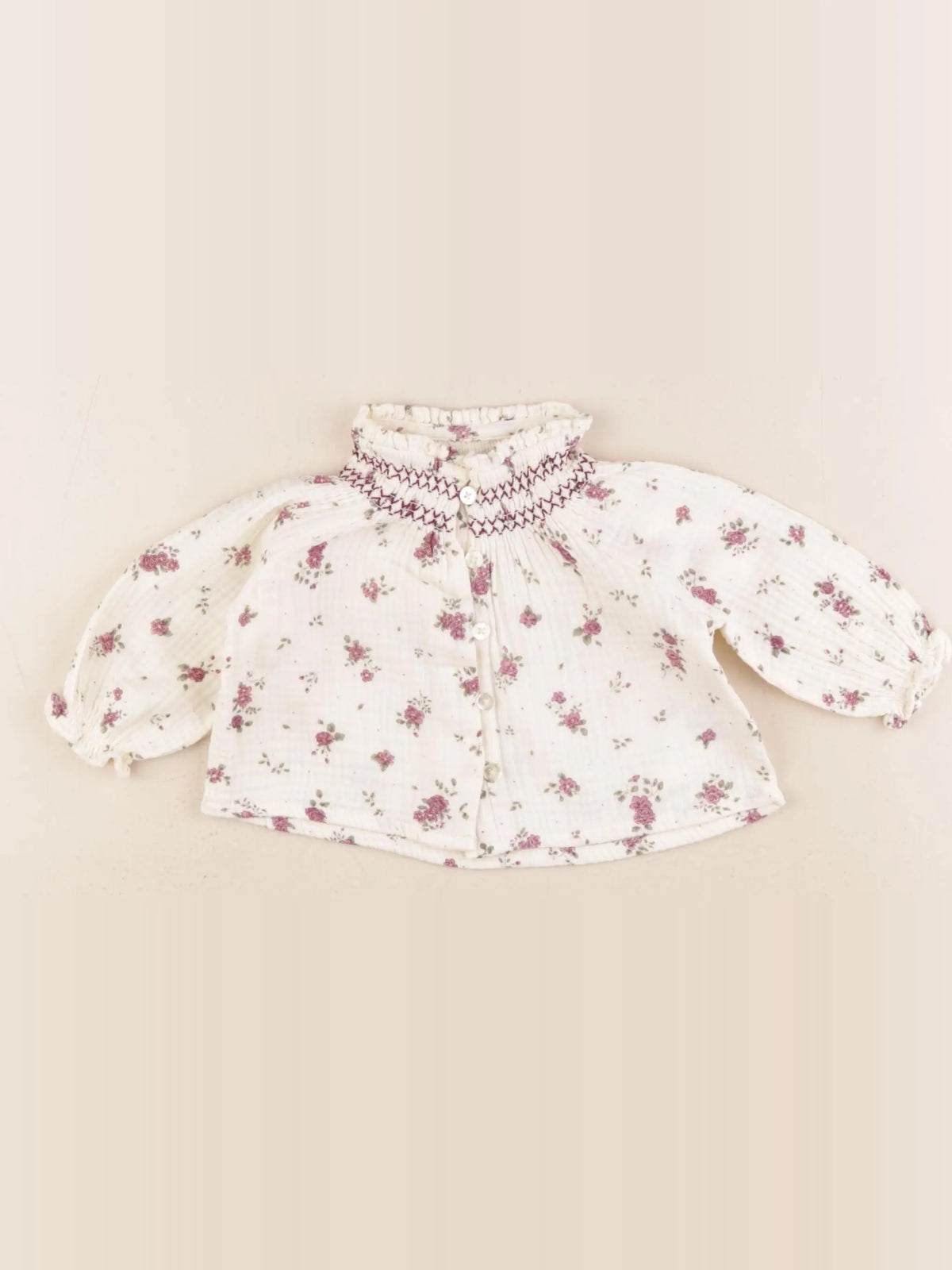 Vertbaudet - blouse beige - 3 mois