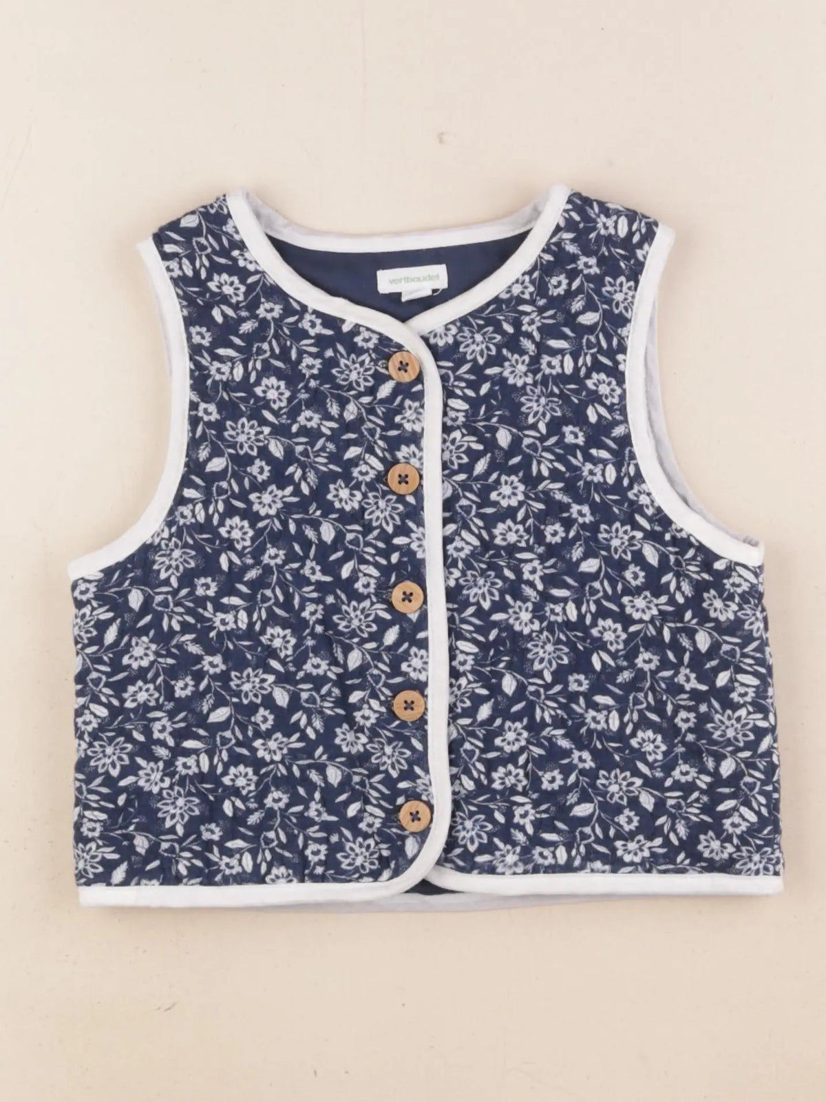 Vertbaudet - gilet bleu - 36 mois