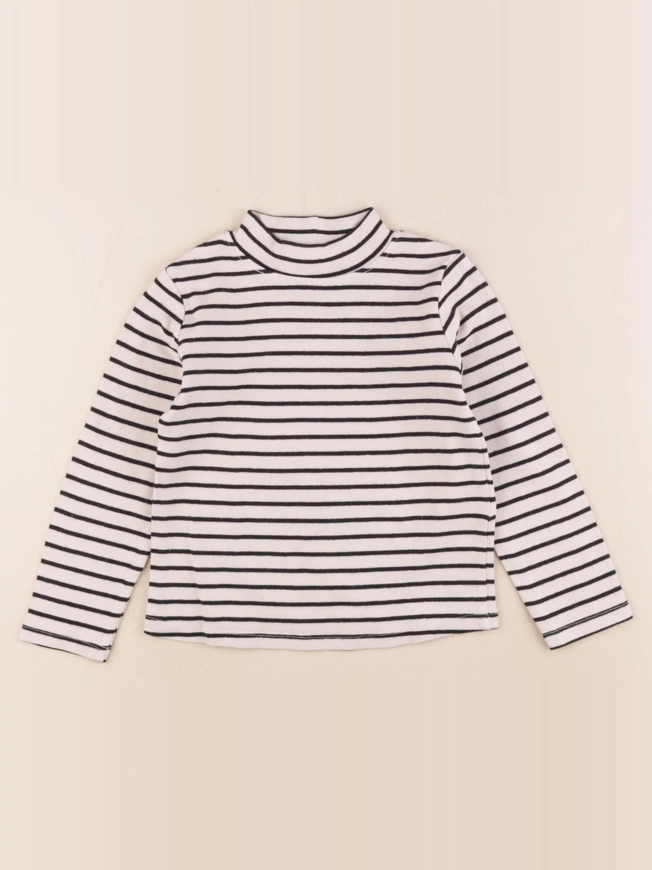 H&M - sous-pull noir, marron - 2/4 ans