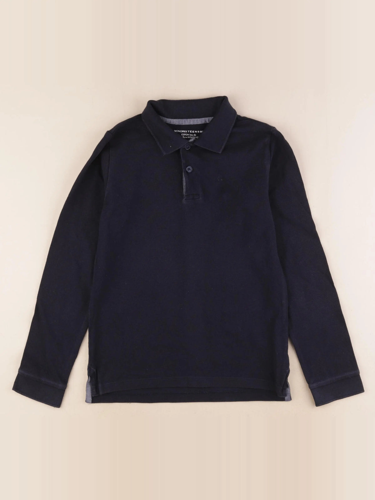 Monoprix - polo bleu - 10 ans
