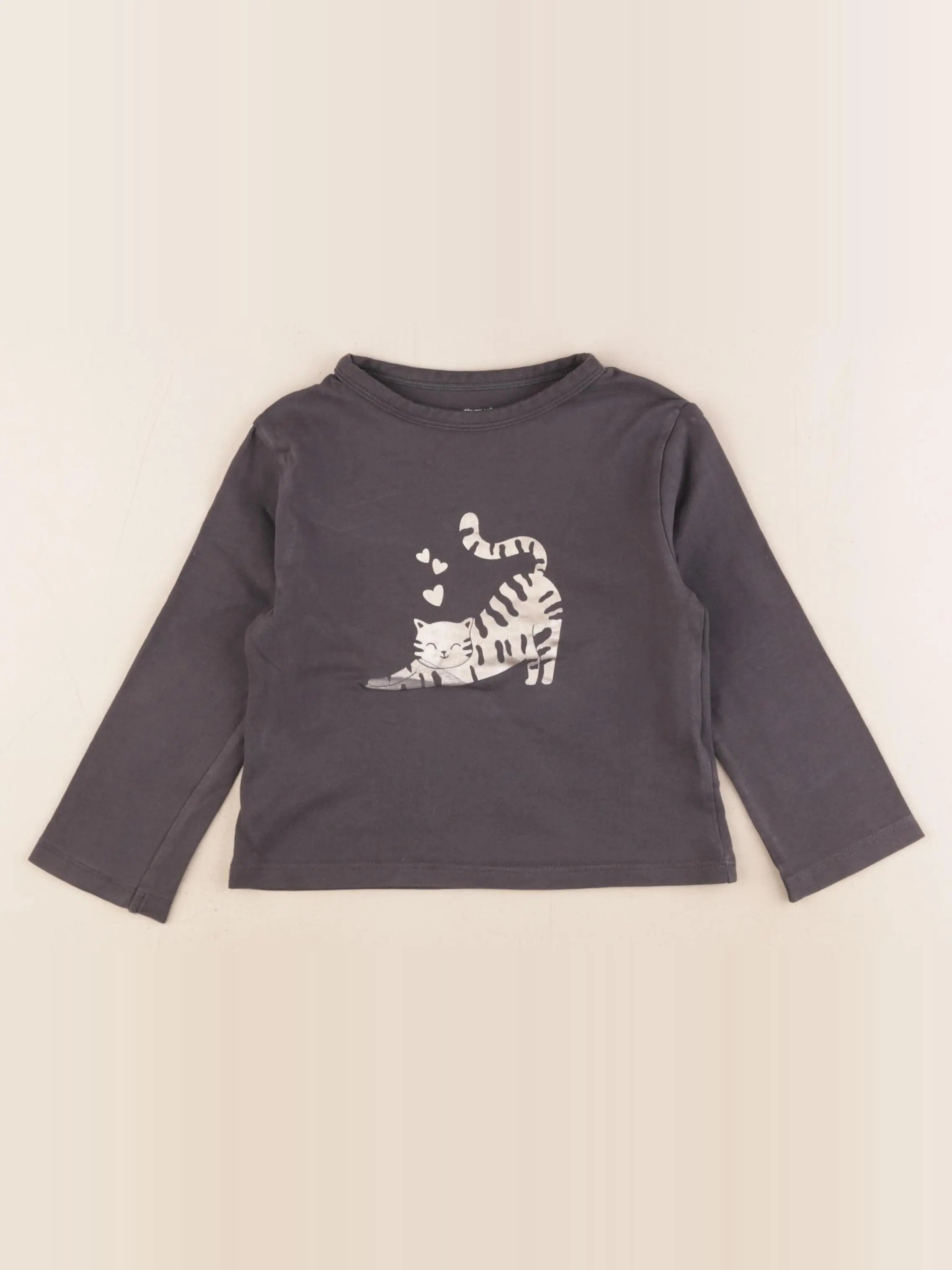 Vertbaudet - tee-shirt gris - 3 ans