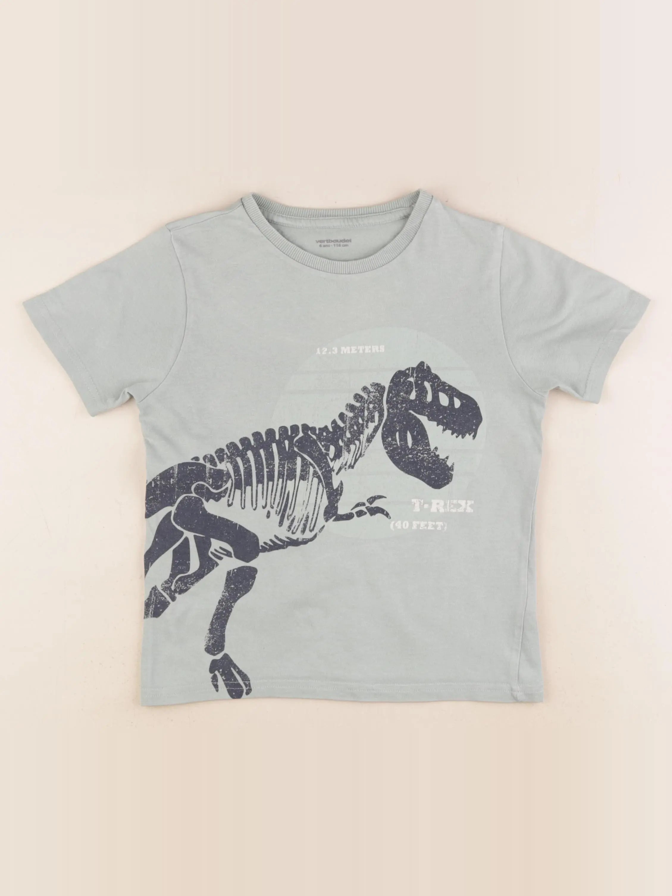 Vertbaudet - tee-shirt vert - 6 ans