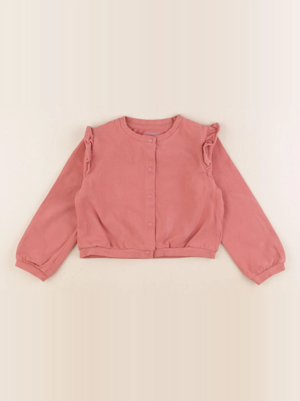 Vertbaudet - sweat rouge - 4 ans