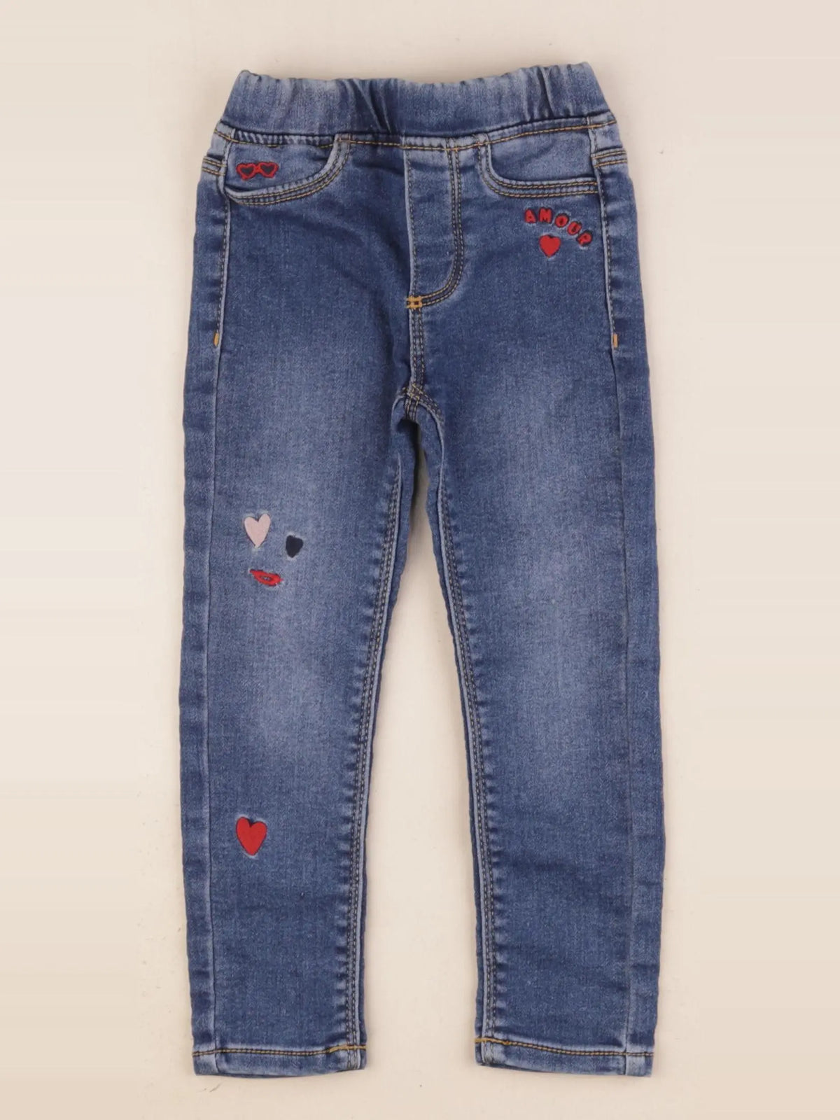 Vertbaudet - jegging bleu - 3 ans