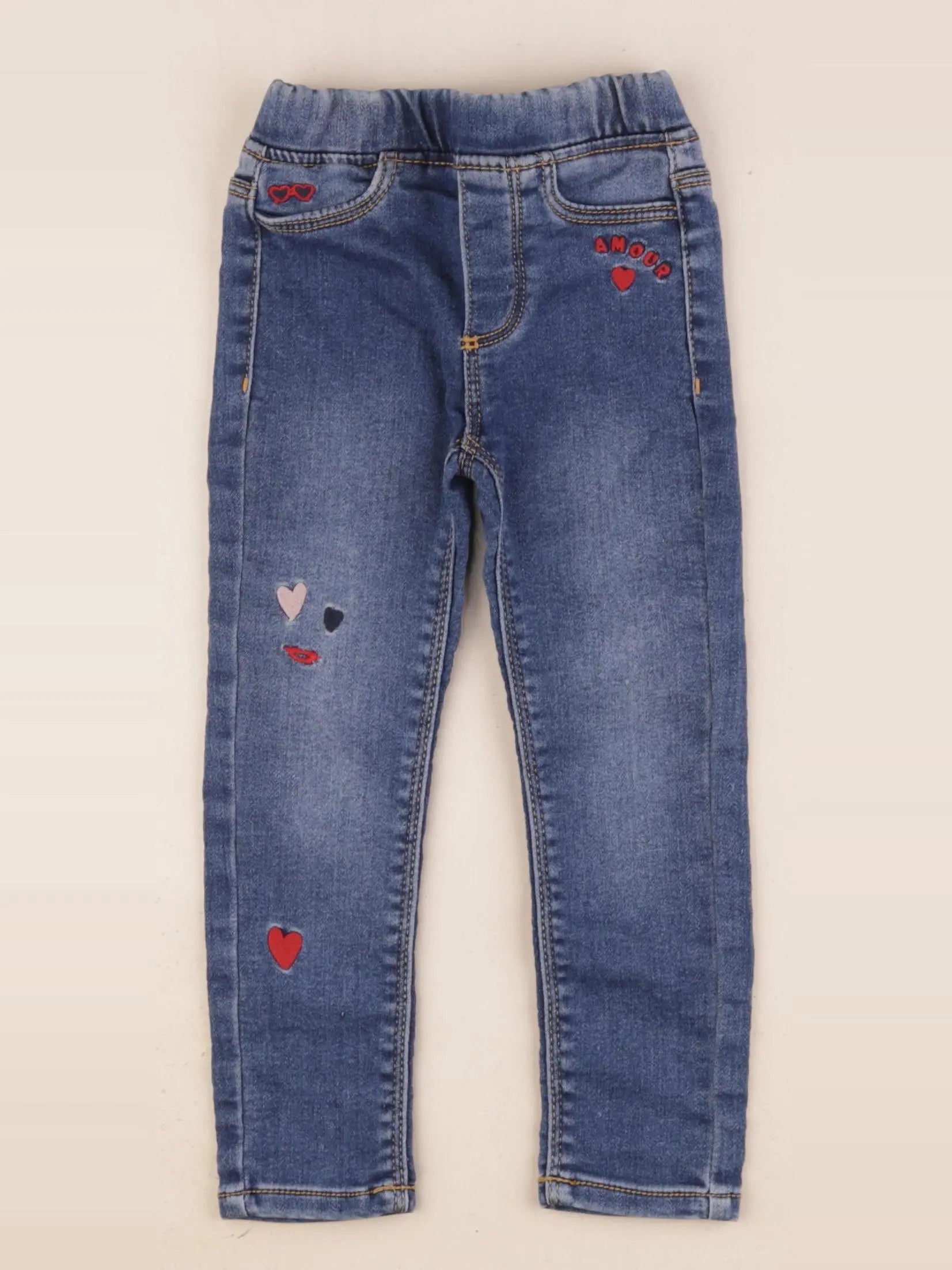 Vertbaudet - jegging bleu - 3 ans