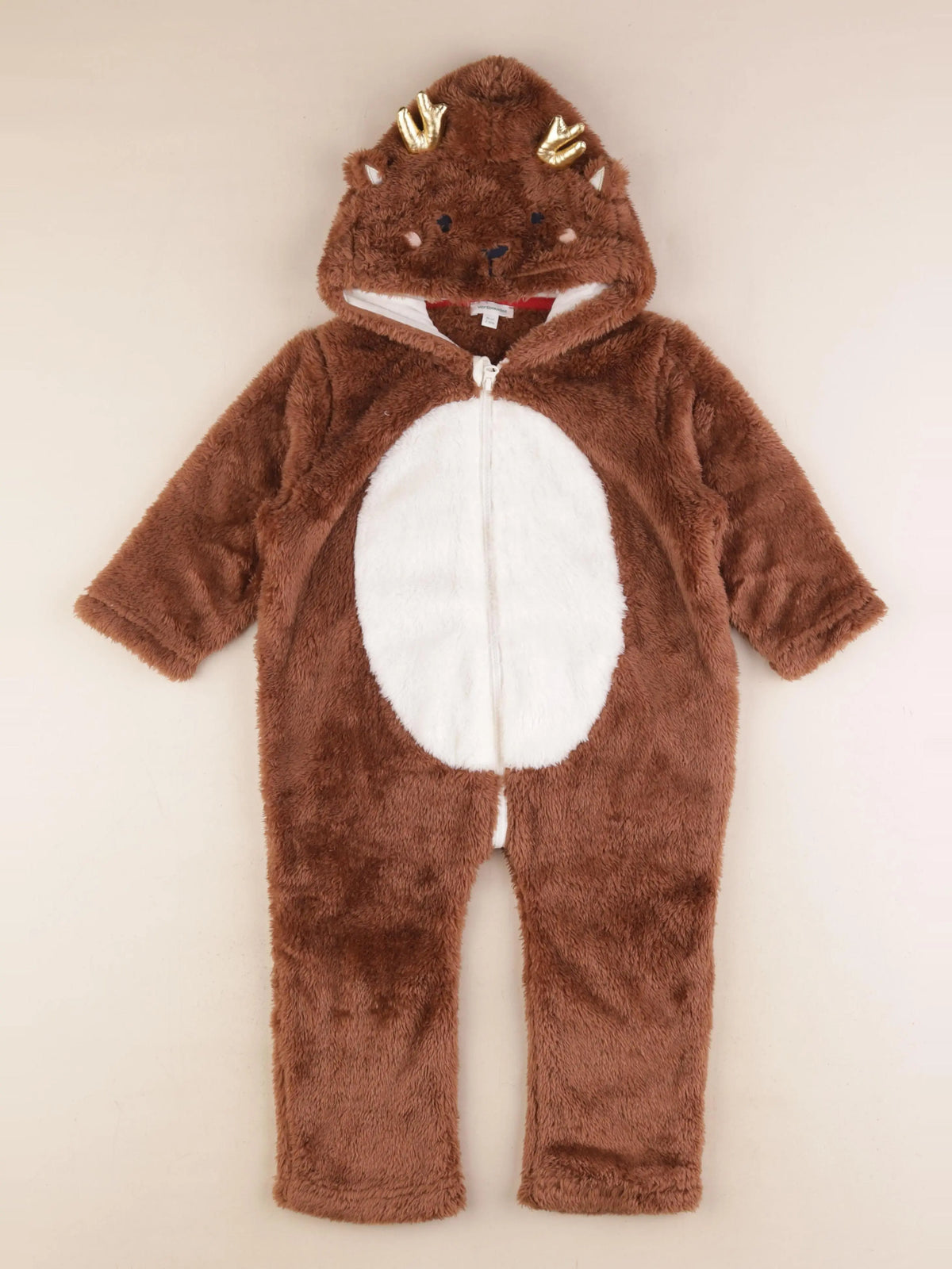 Vertbaudet - sur-pyjama marron - 2 ans