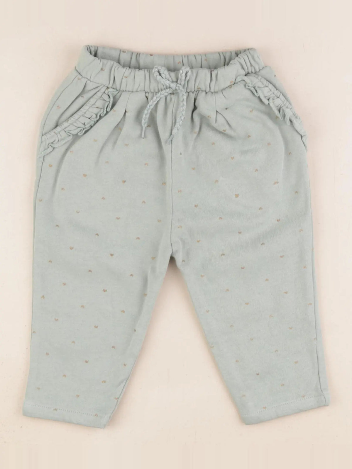 Vertbaudet - pantalon vert - 12 mois