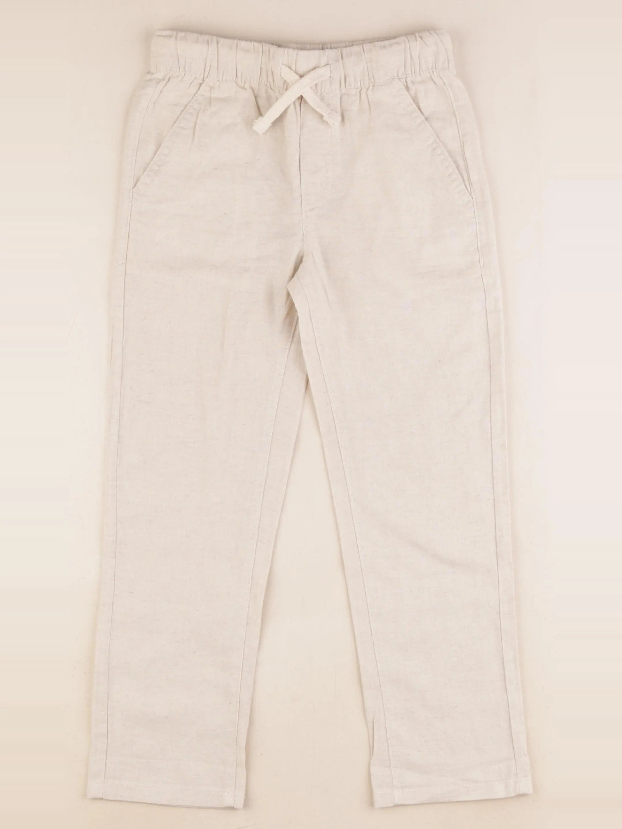 Vertbaudet - pantalon beige - 6 ans