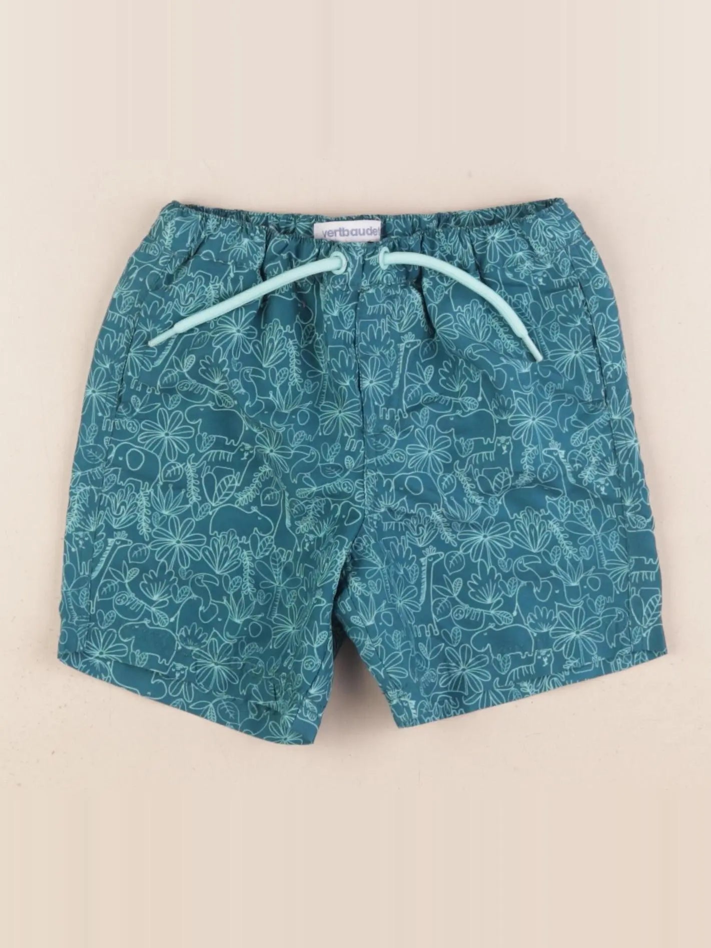 Vertbaudet - maillot de bain vert - 2 ans