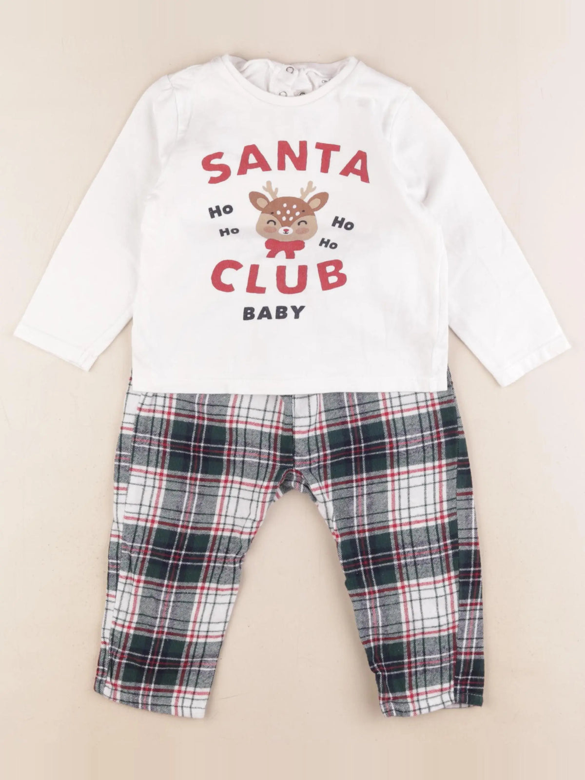Vertbaudet - pyjama coton multicolore - 24 mois