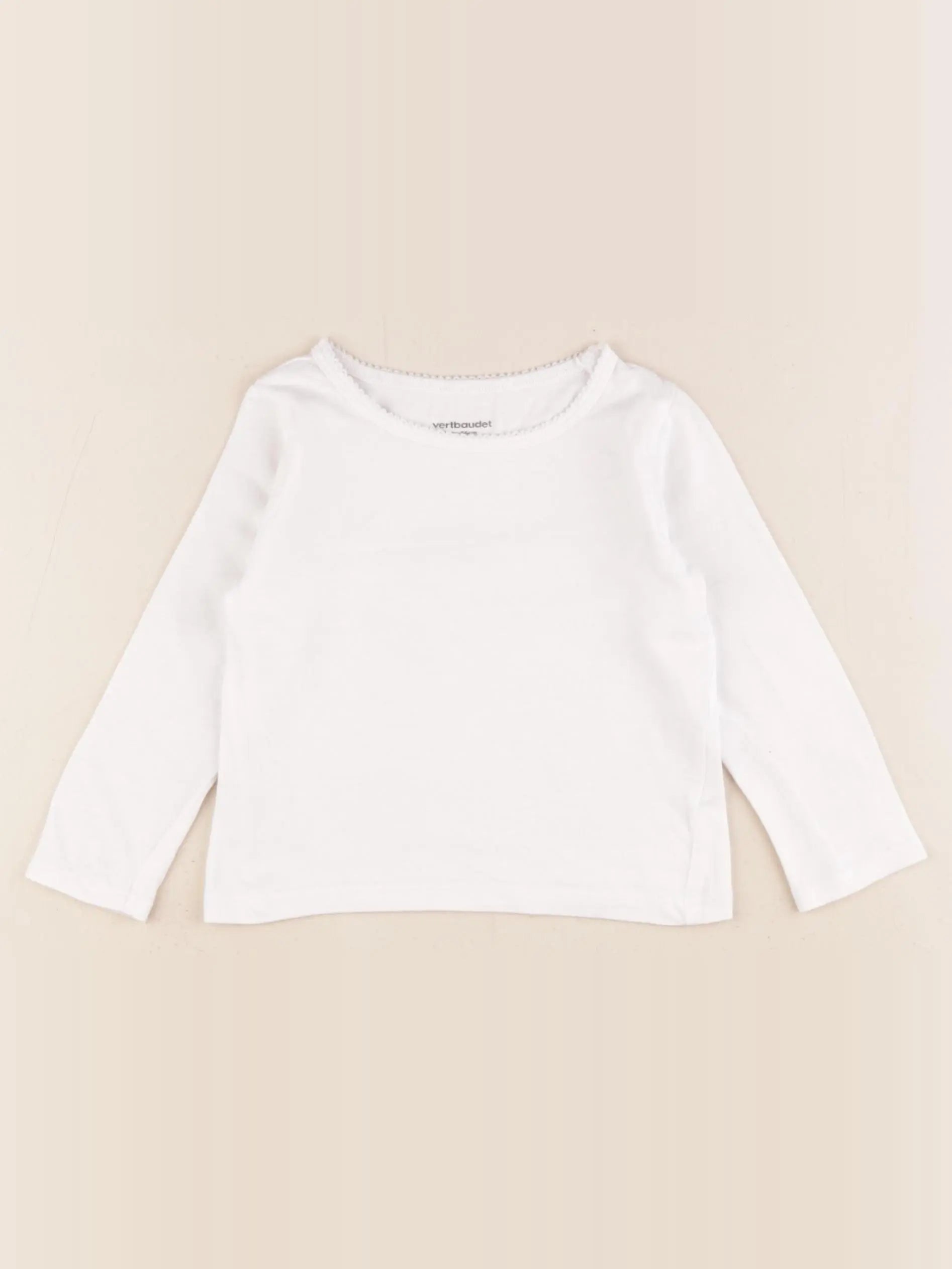 Vertbaudet - maillot de corps blanc - 2 ans