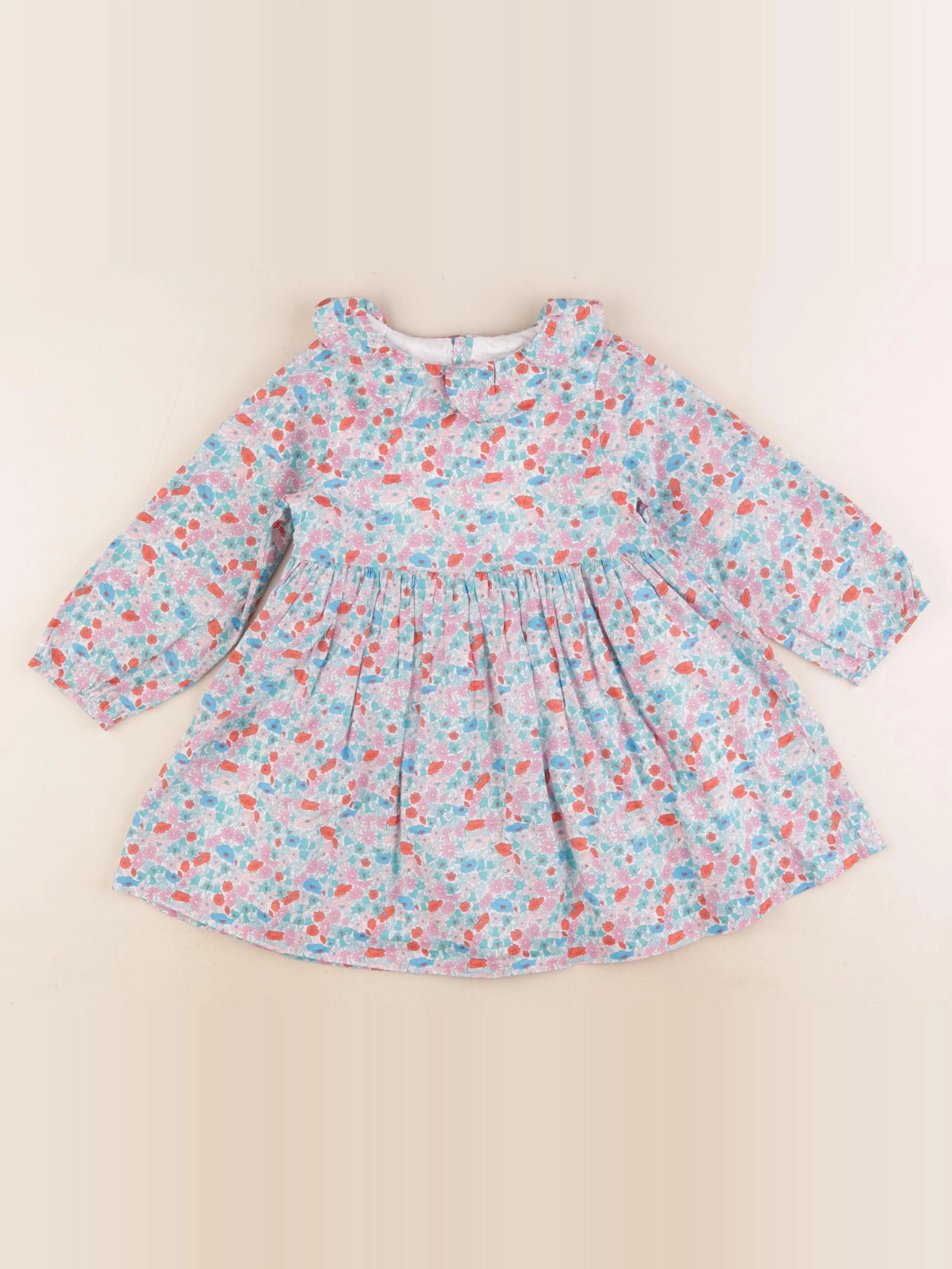 Jacadi - robe liberty multicolore - 36 mois