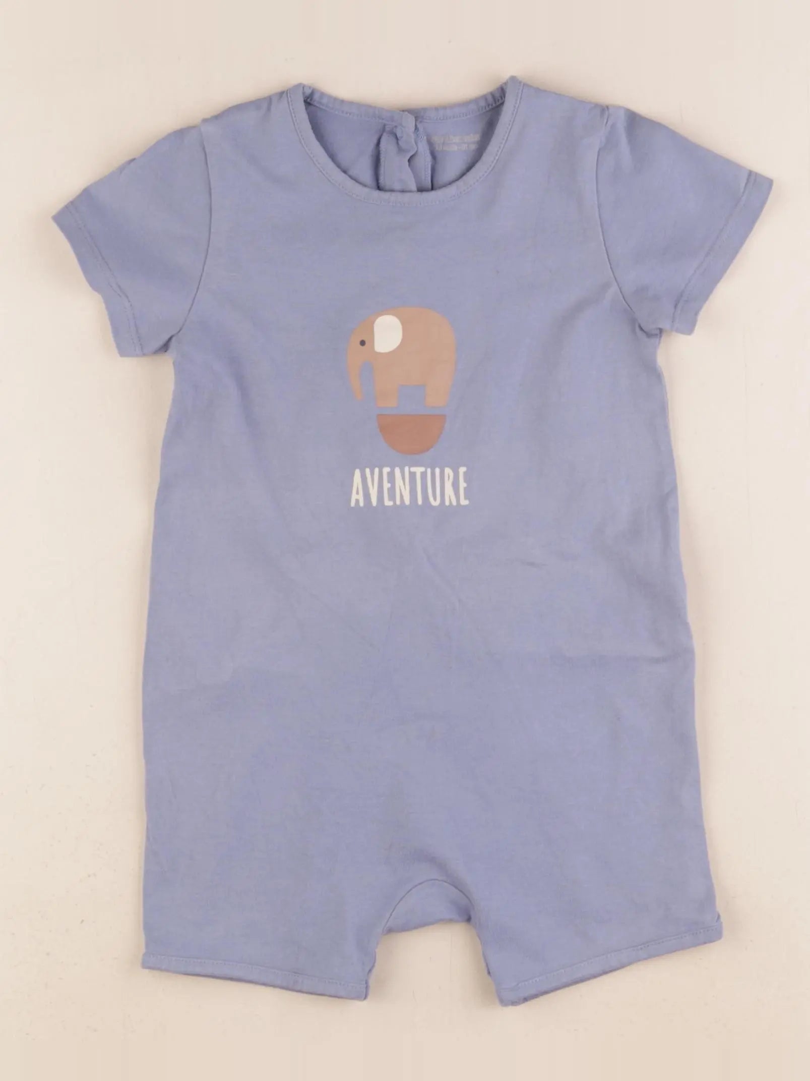 Vertbaudet - pyjama coton bleu - 18 mois