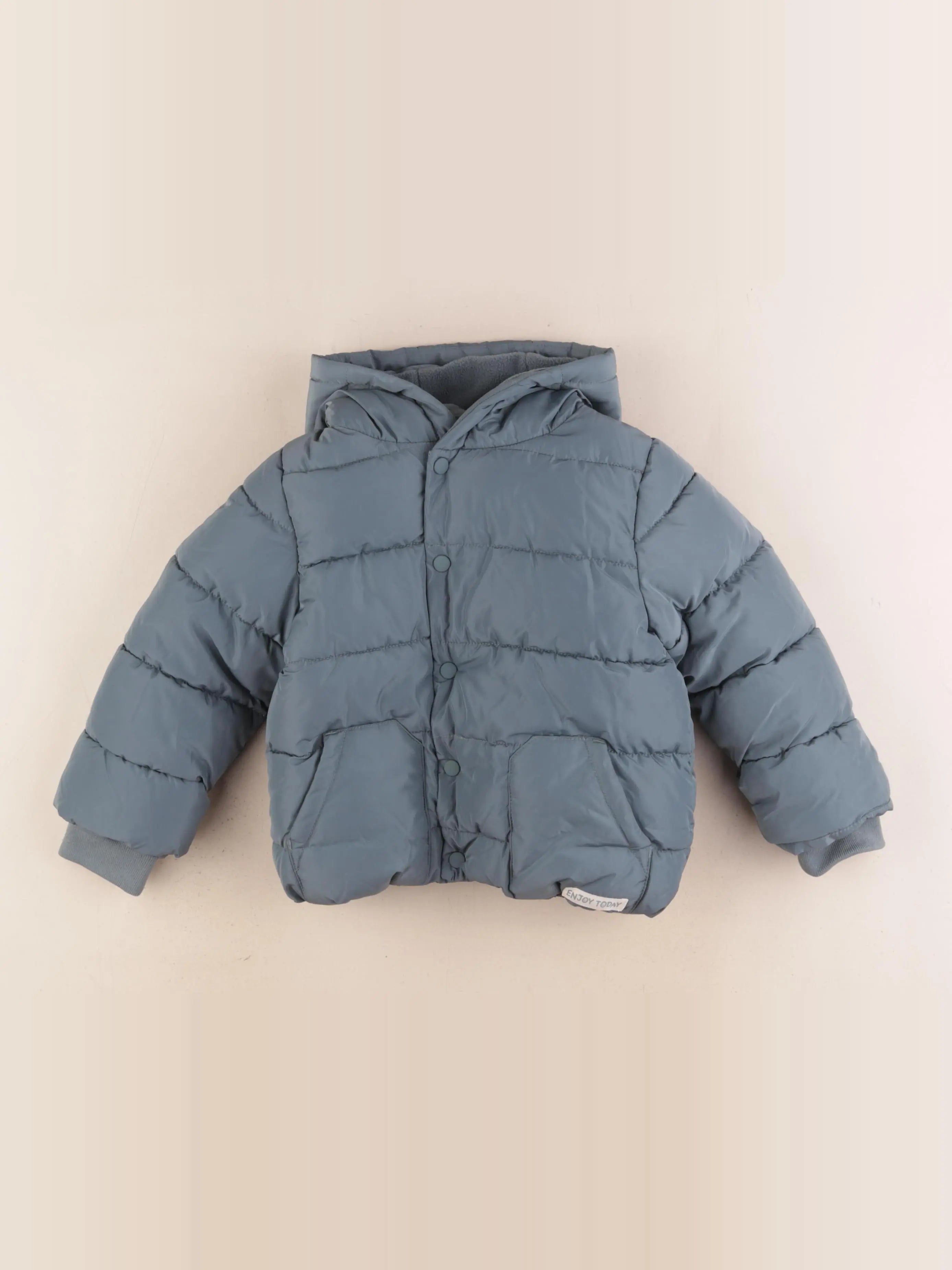 Vertbaudet - doudoune bleu - 2 ans